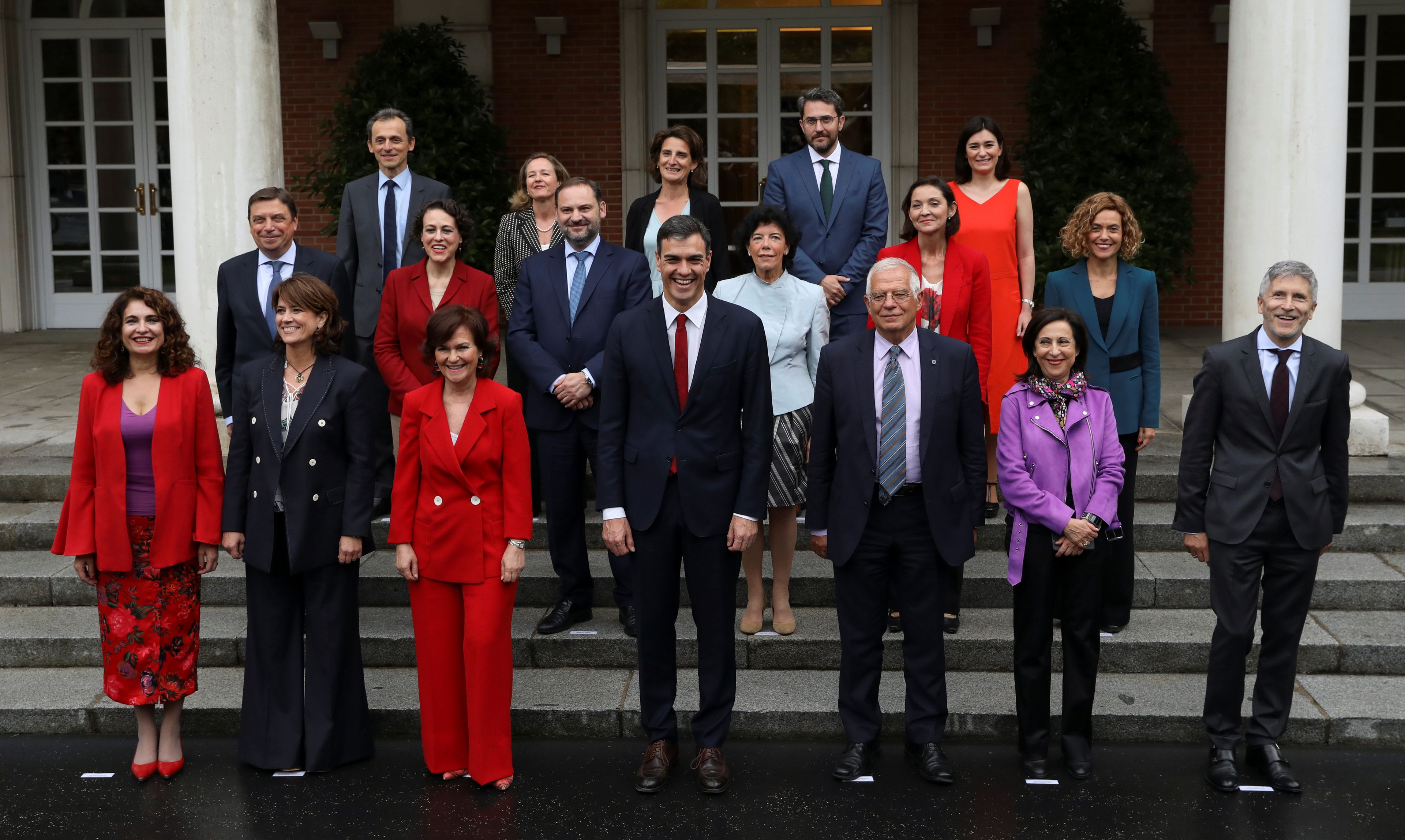 El Consejo de Ministras de Pedro Sánchez, tras formar Gobierno en junio de 2018.