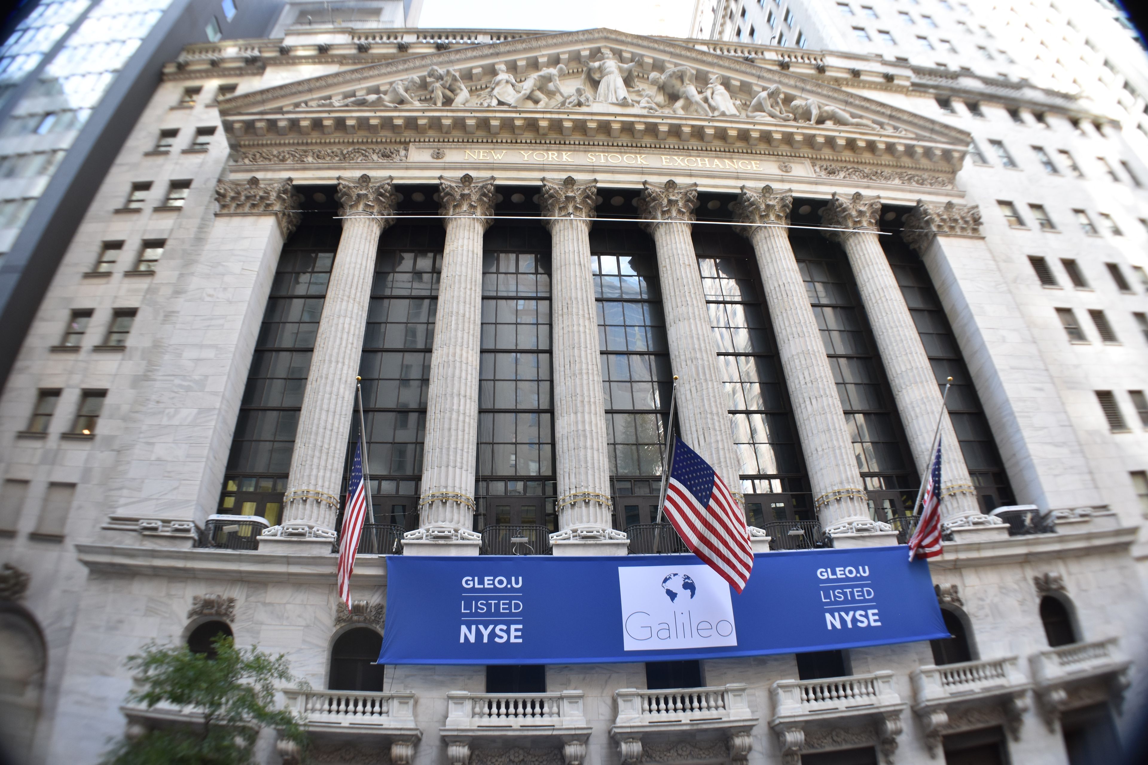 Fachada del NYSE (Wall Street)