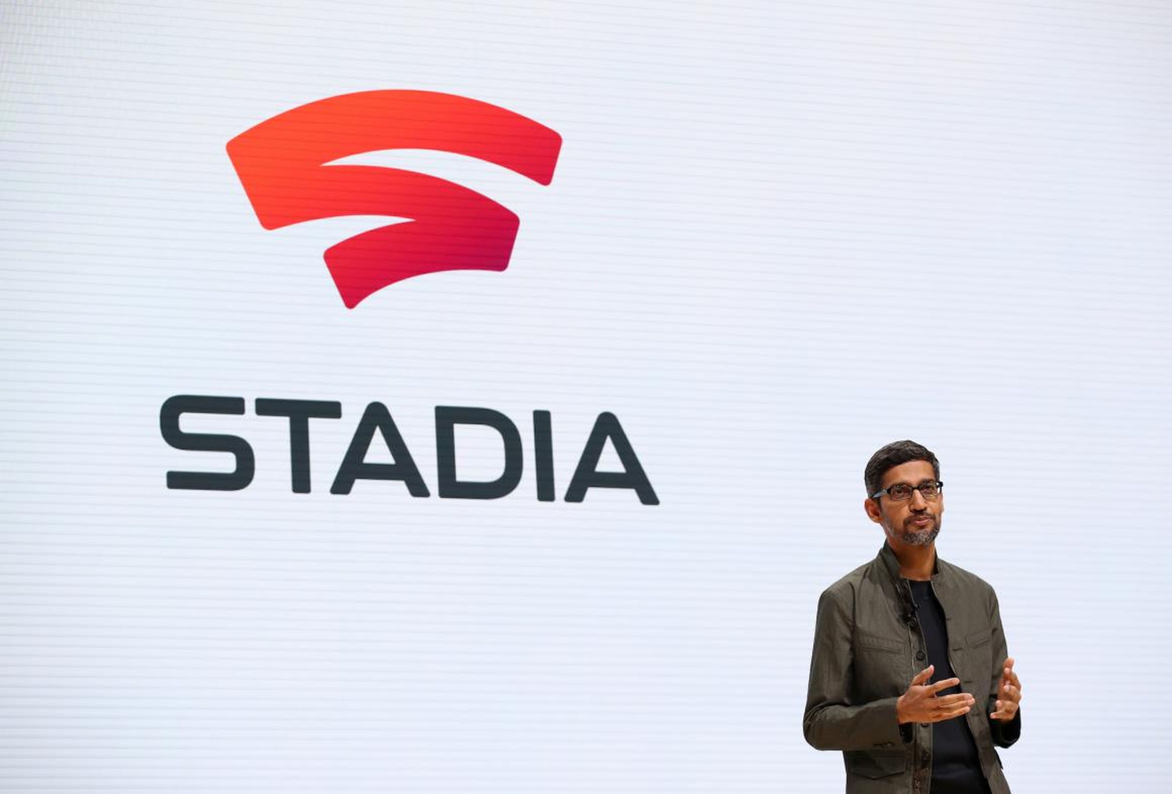 Sundar Pichai, CEO de Google, presentó Google Stadia durante la Conferencia de Desarrolladores de Juegos de 2019 en marzo de este año.