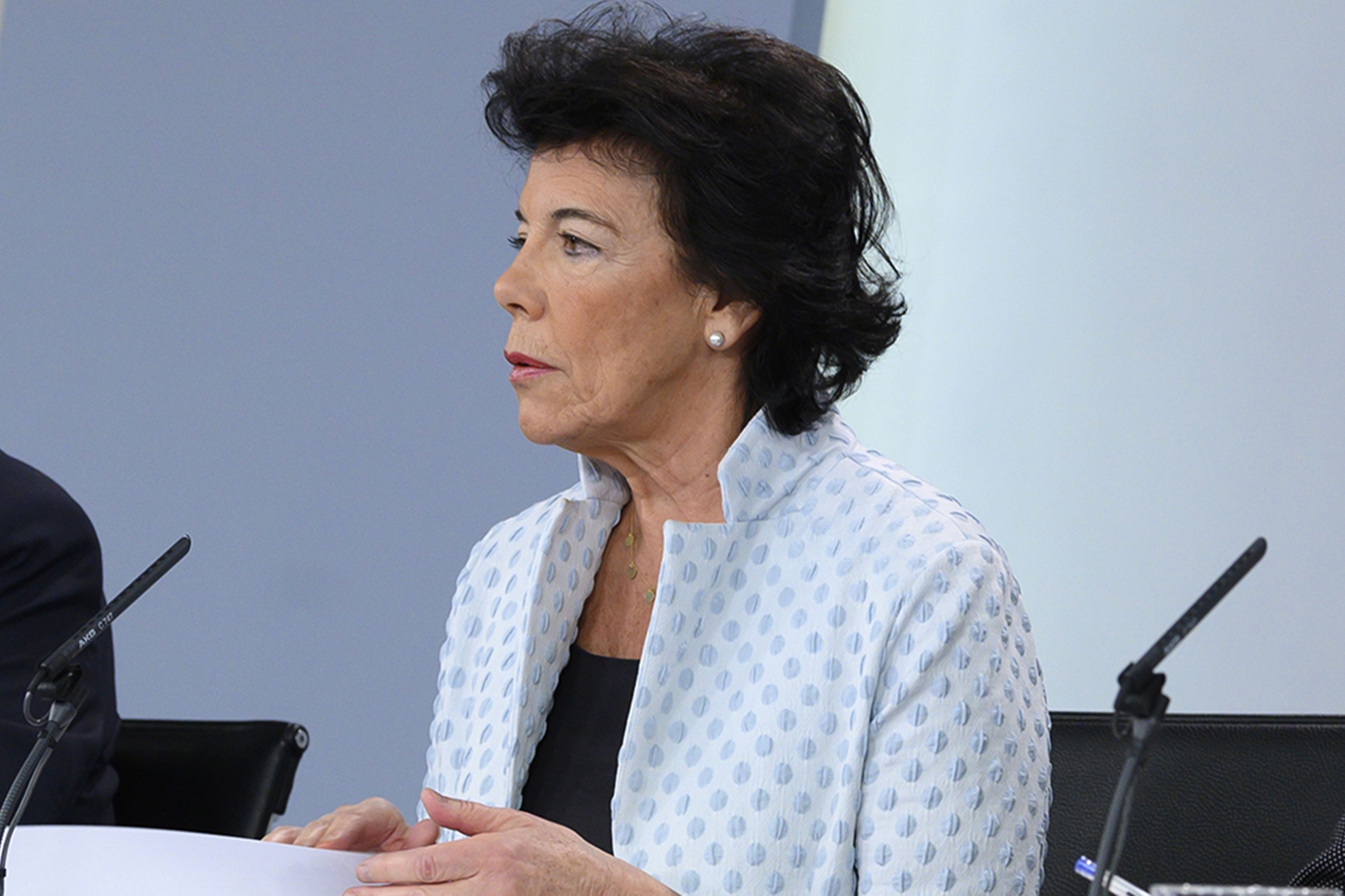 Isabel Celaá, ministra de Educación y FP.