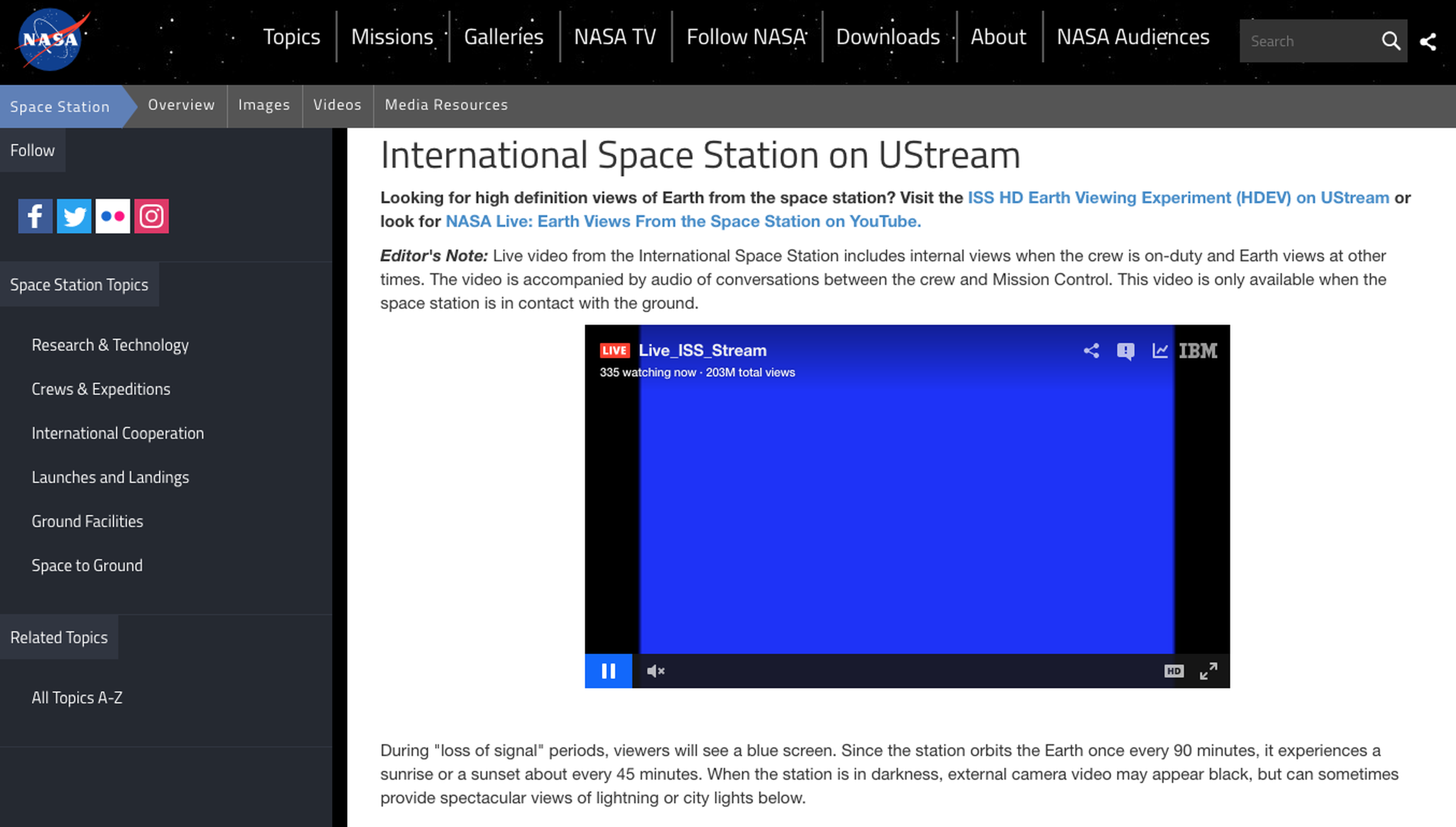 ISS Streaming