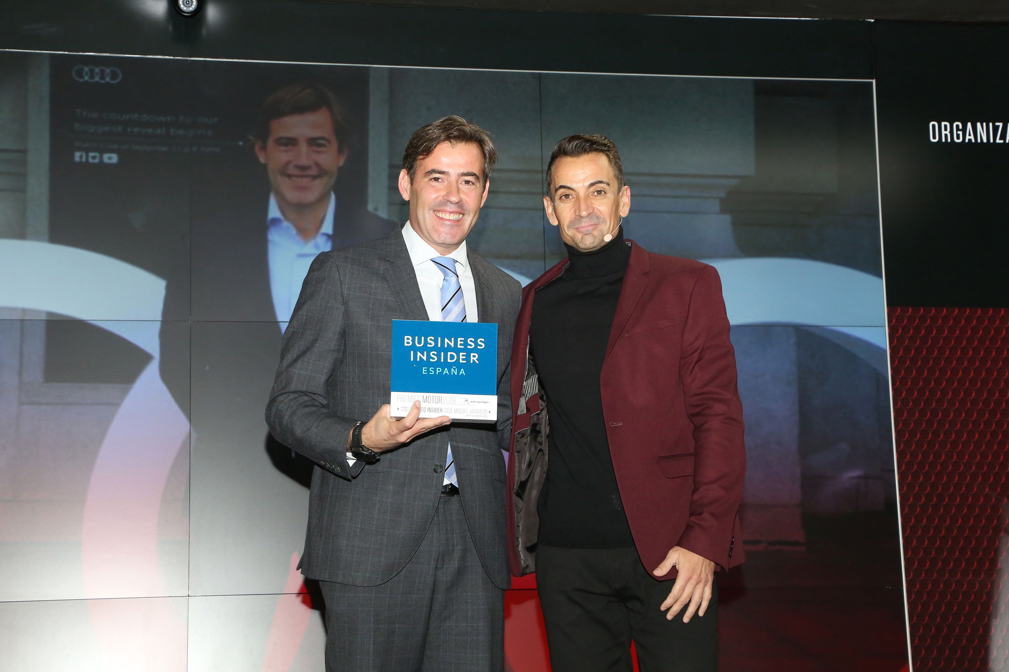José Miguel Aparicio, CEO de Audi España y Manuel del Campo, CEO de Axel Springer España