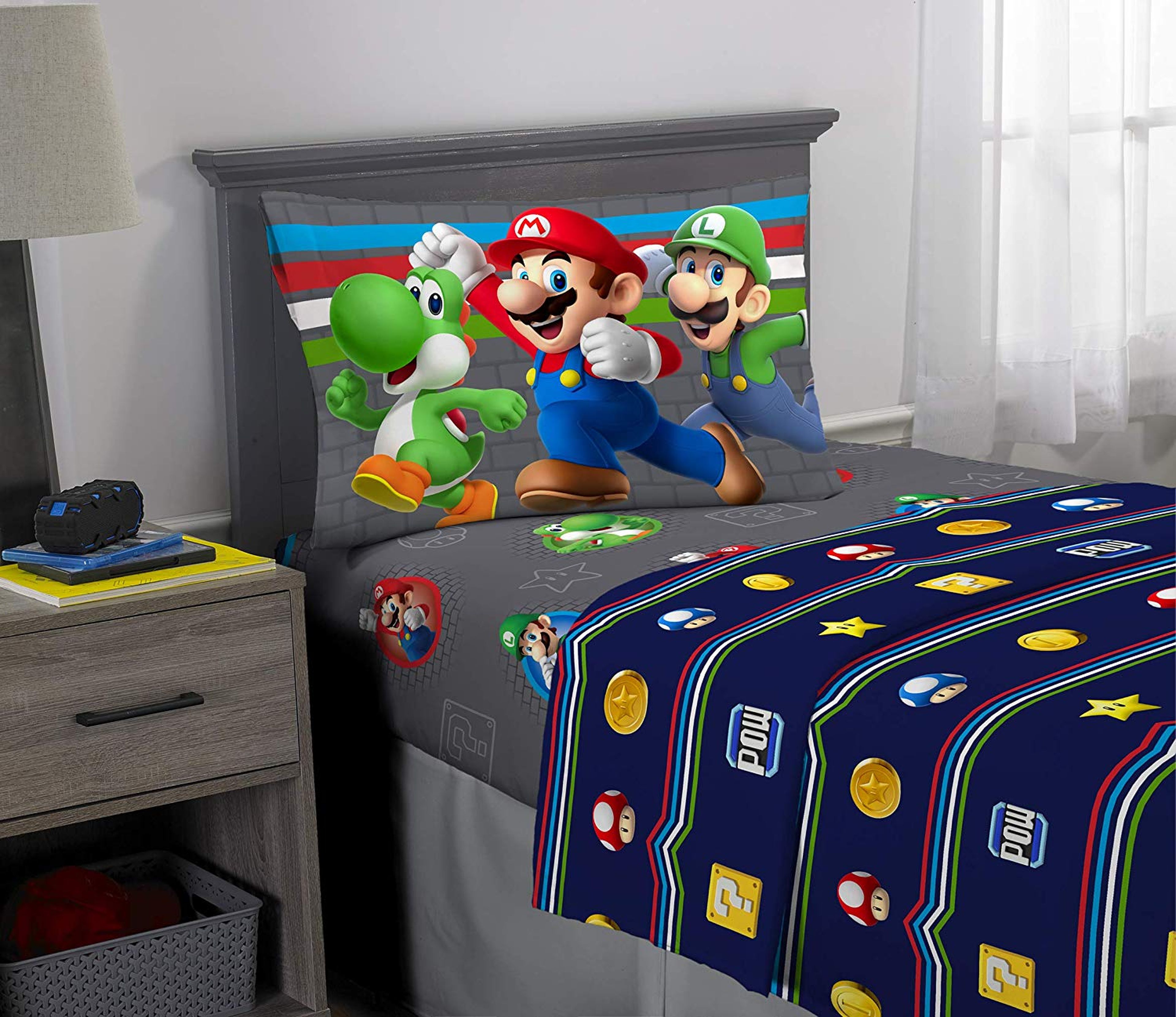 Un juego de sábanas de Mario Bros