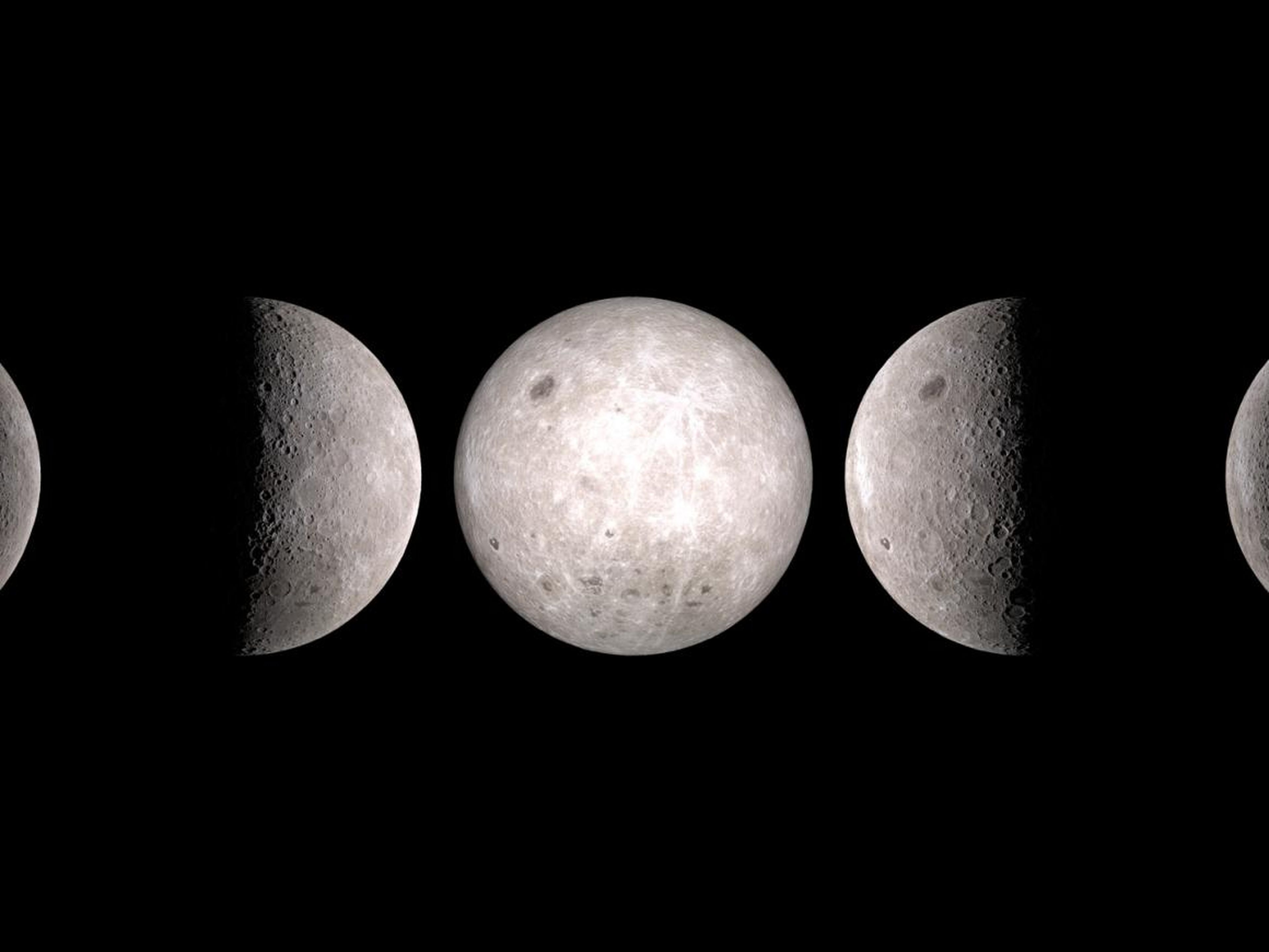 Al igual que el "lado cercano" de la luna, el "lado lejano" se desplaza por las fases diurnas y nocturnas.