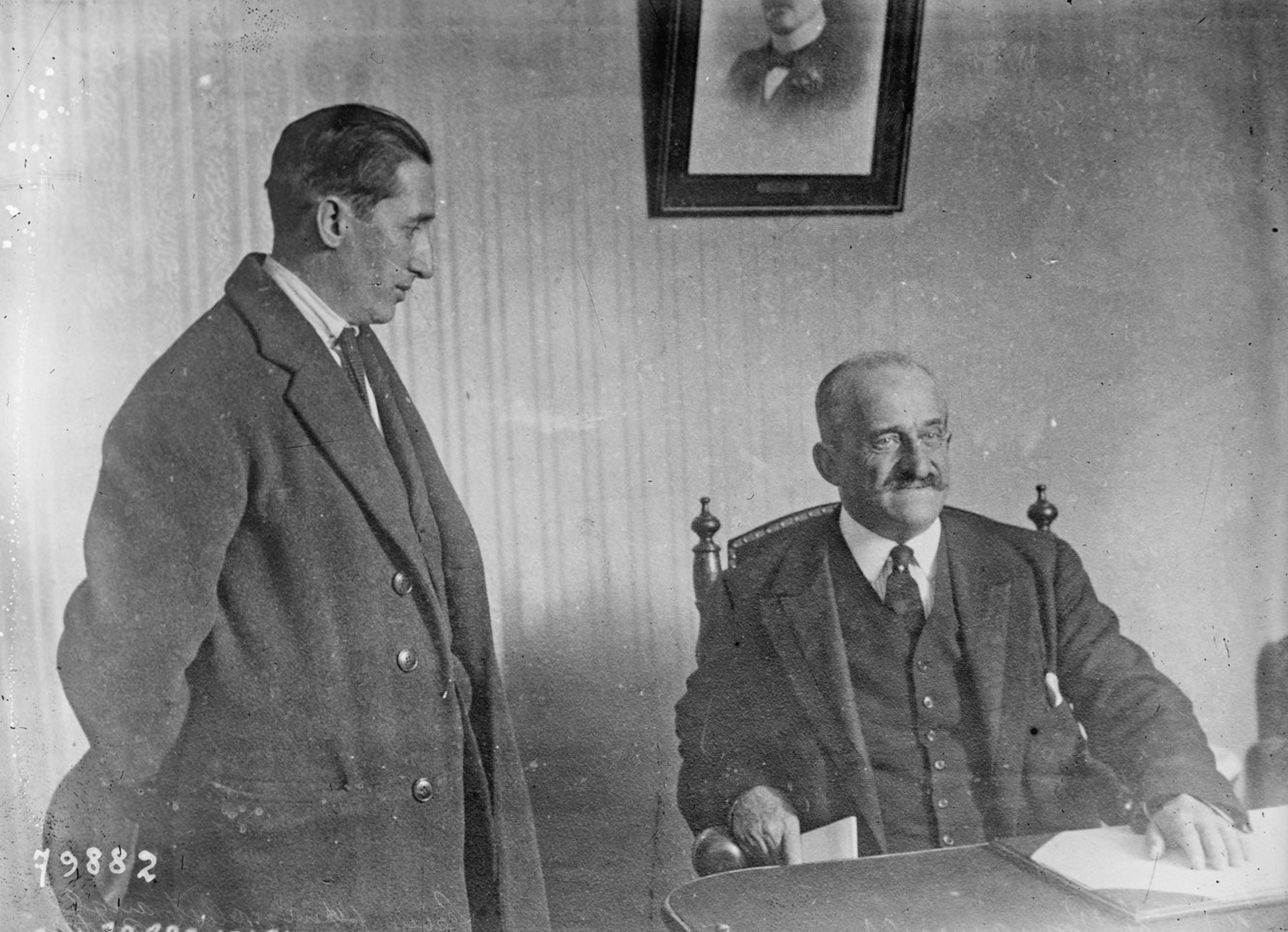 El líder sindicalista Ángel Pestaña y el conde de Romanones, uno de los principales políticos y empresarios de la época.