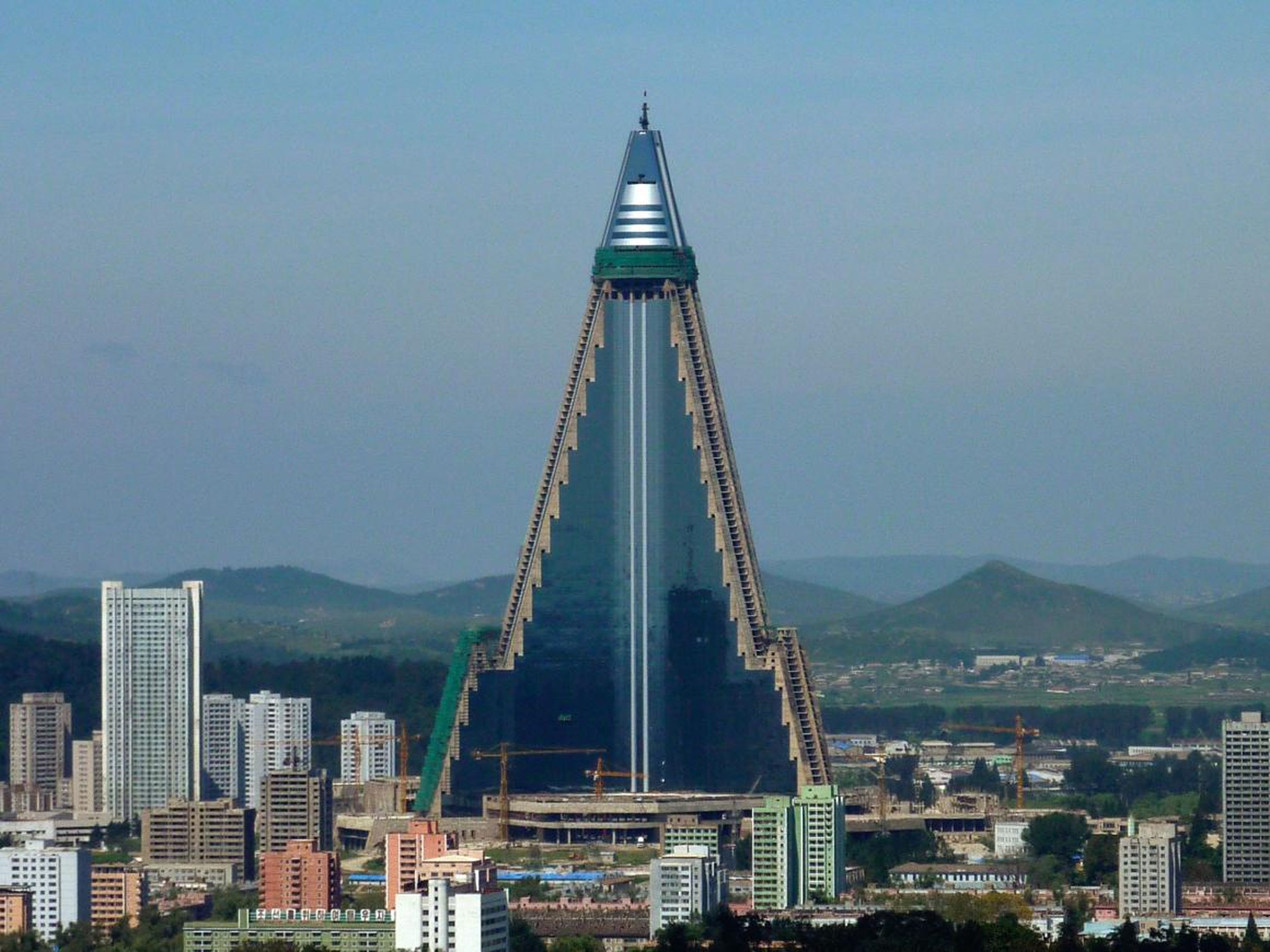 The Ryugyong Hotel is the tallest unoccupied building in the world.