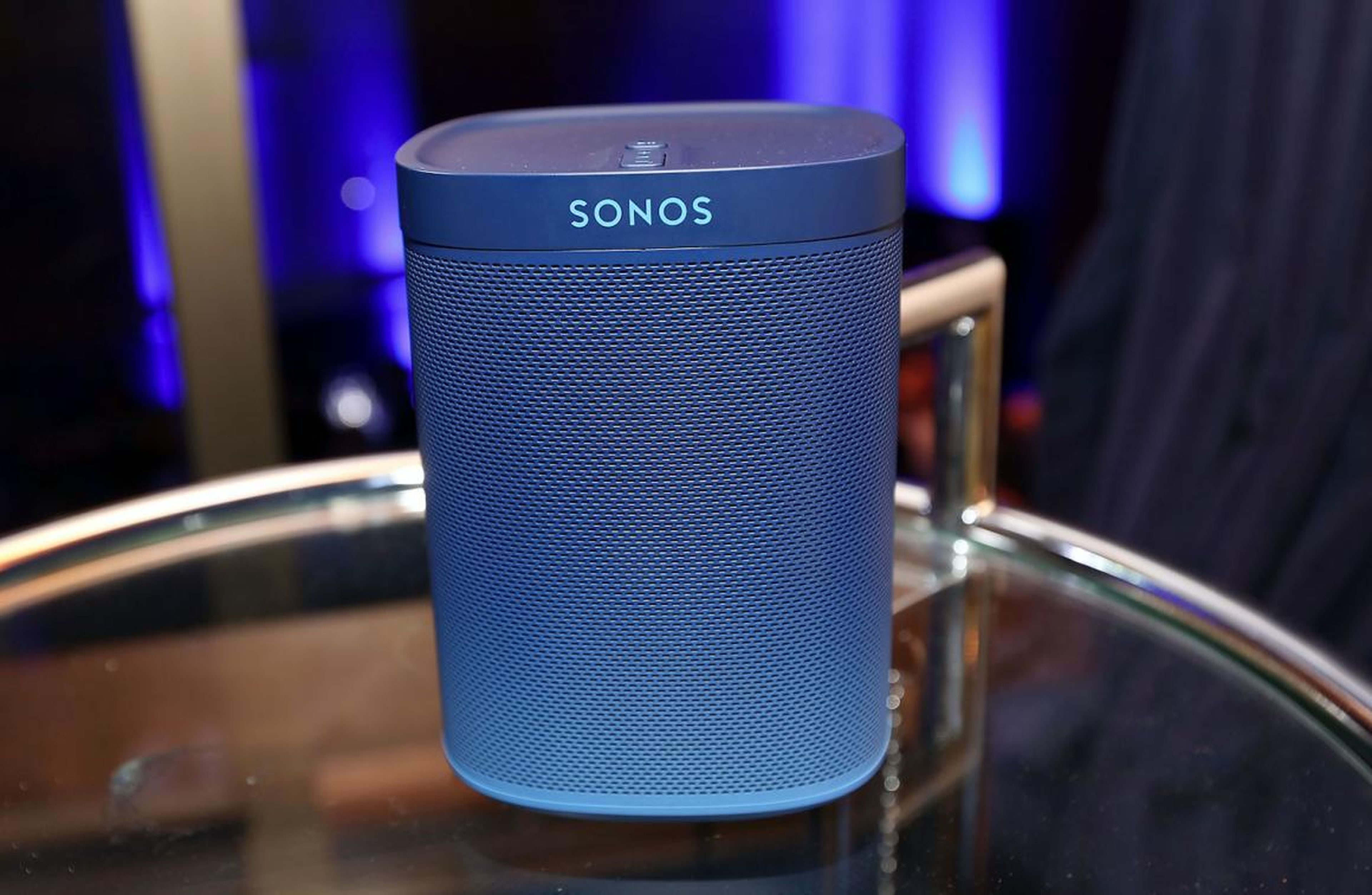 A Sonos Play 1 speaker