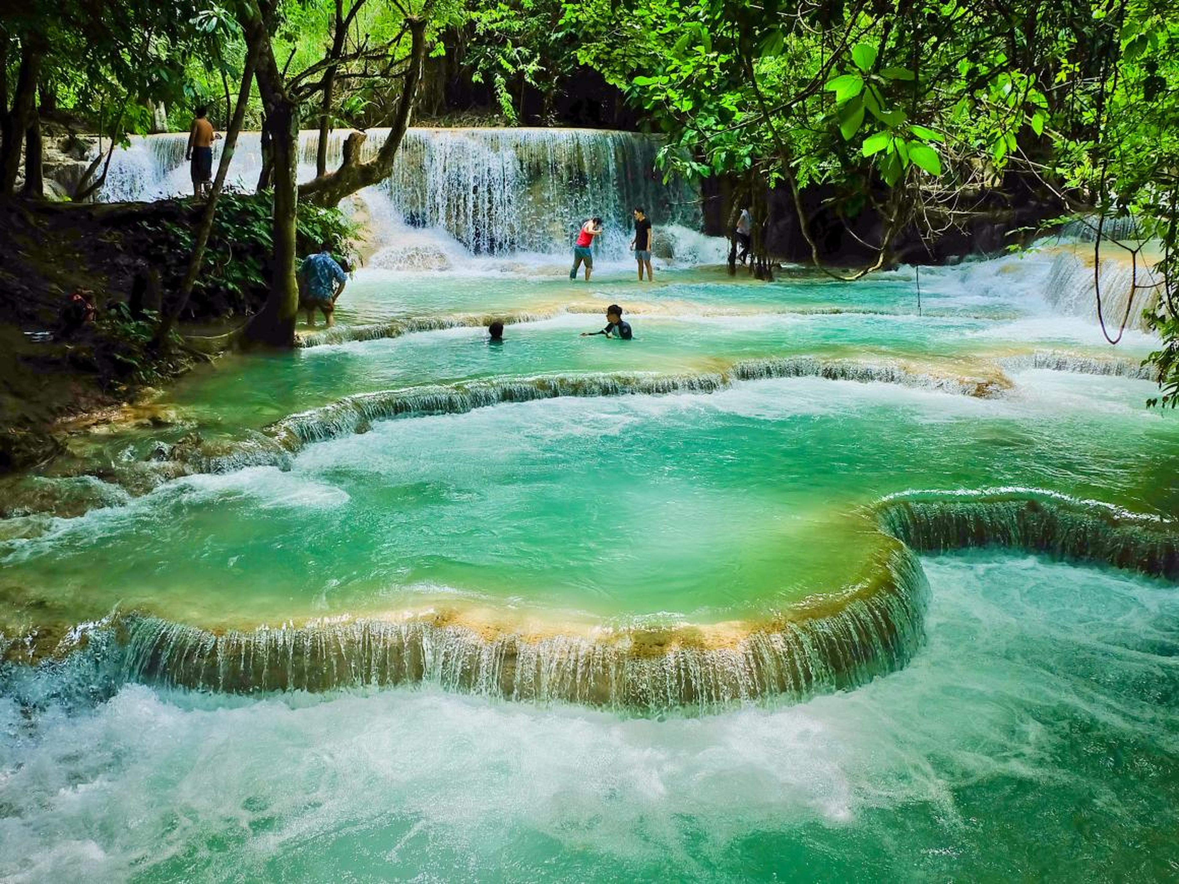Kuang Si Falls, una de las muchas cascadas de Laos.