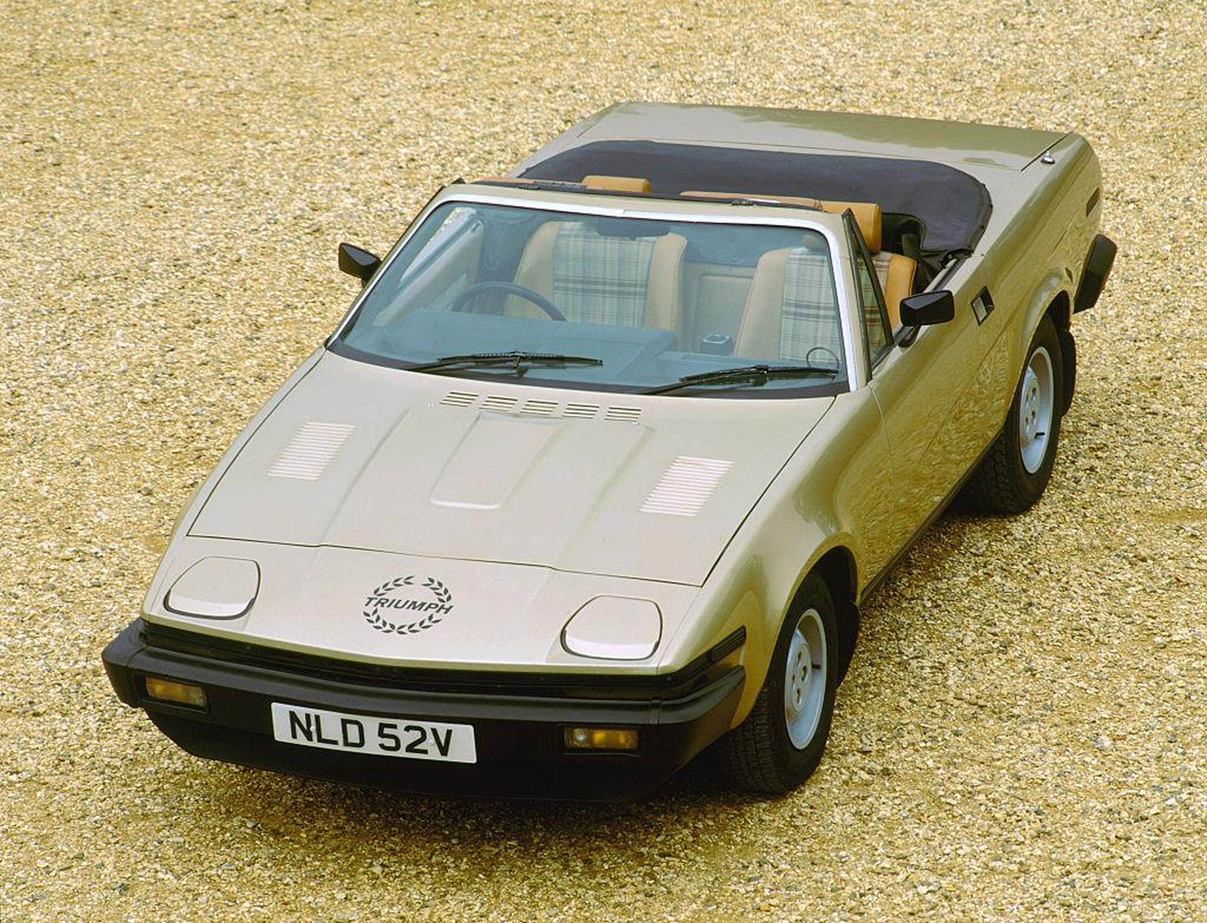 The Triumph TR7 was built from 1974-1981 and was immortalized for its wedge profile by the the "shape of things to come" advertising tagline