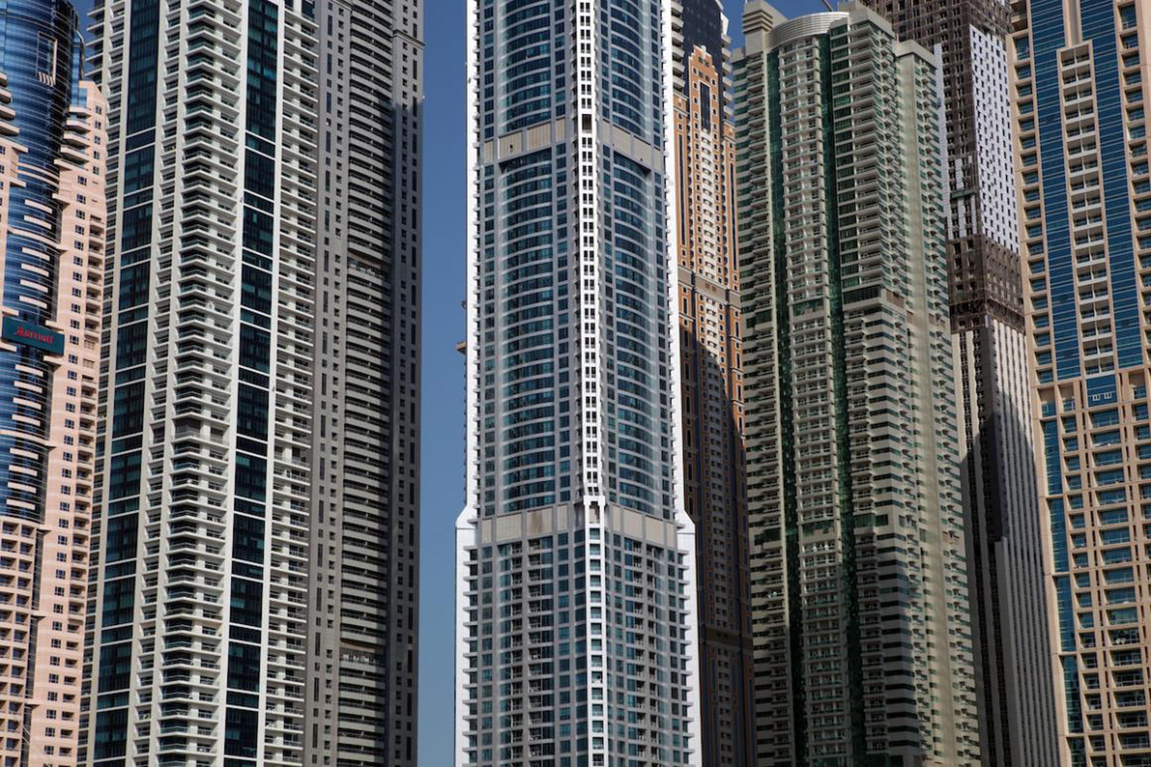 Rascacielos en la Marina de Dubai.