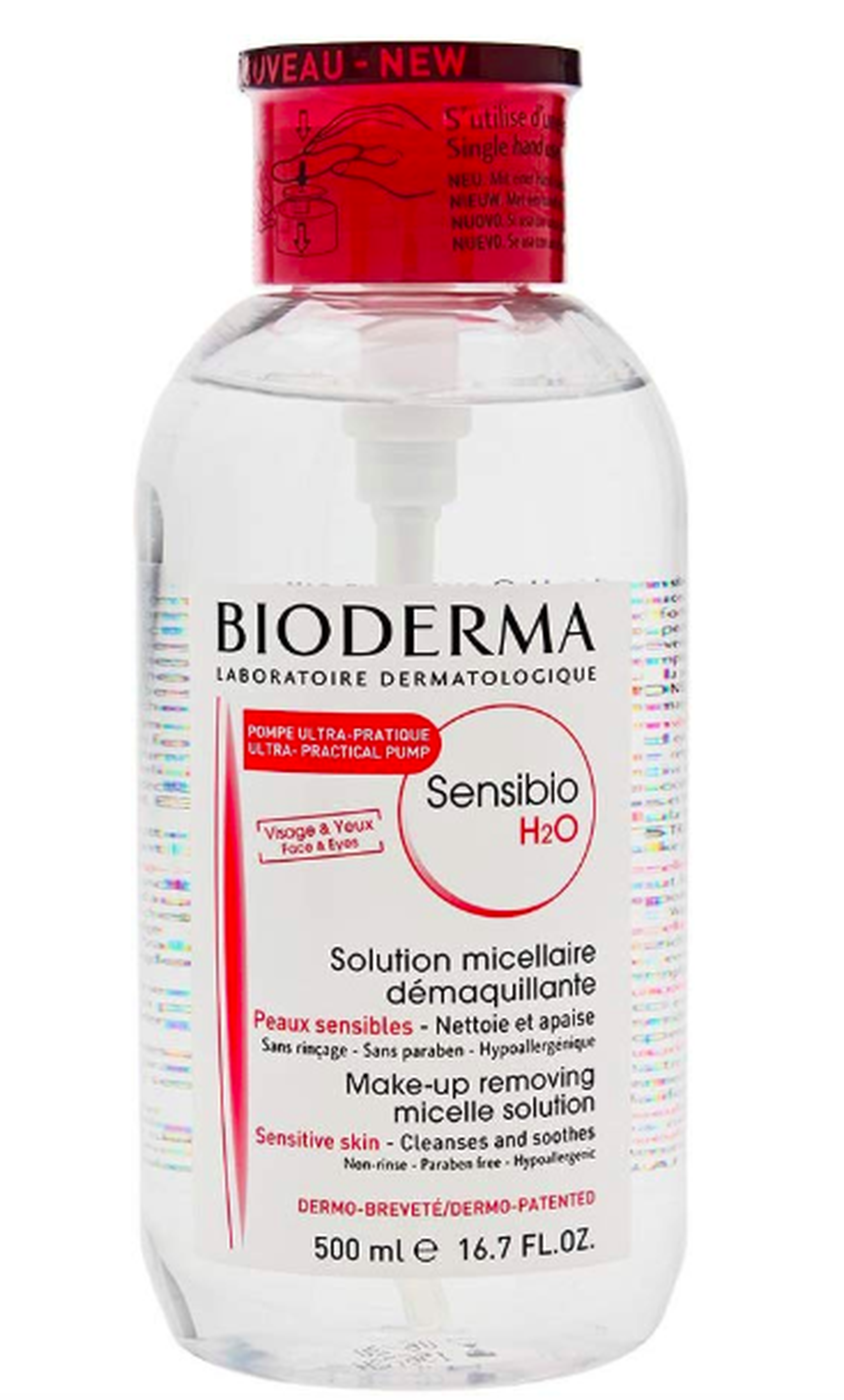 Agua micelar Bioderma Sensibio H20.