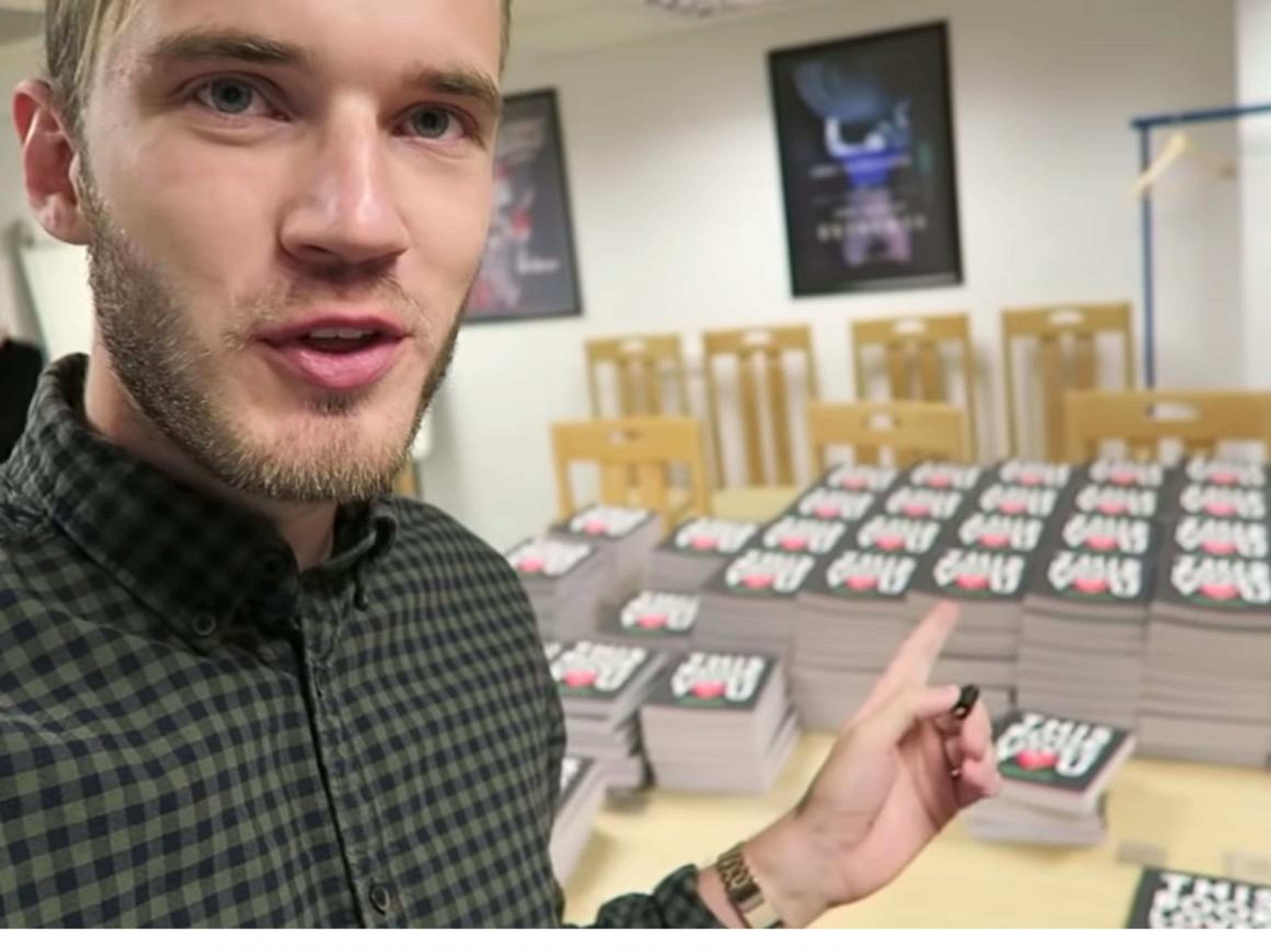 Also in 2015, Kjellberg released a satirical self-help book called "This Book Loves You." The book parodying motivational texts rose to No. 1 on The New York Times bestseller list when it was released that November.