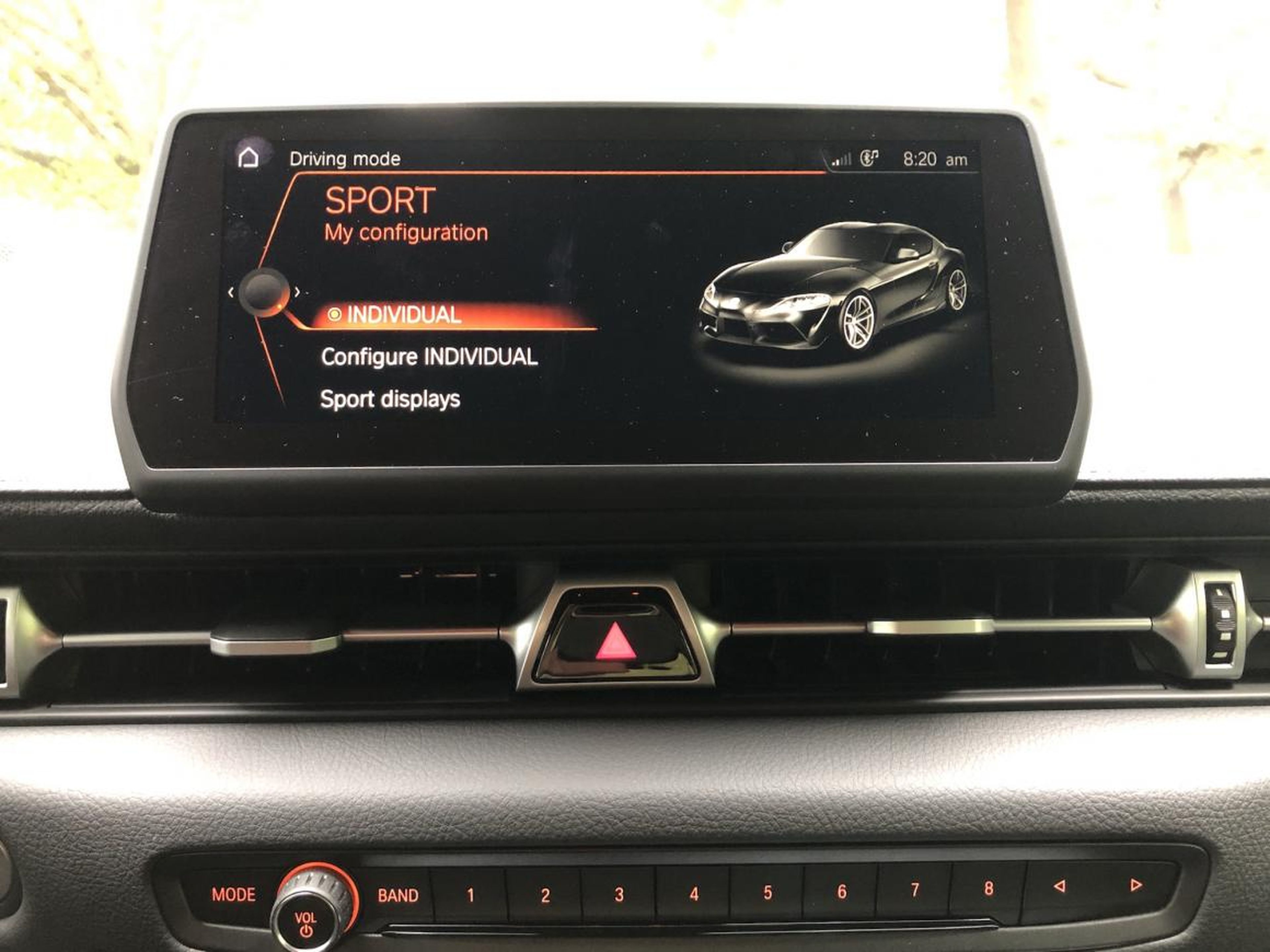 Compared to the Z4's drive settings, the Supra's are easier to deal with. You basically have normal and sport, with some options for customization. The Supra really comes alive in sport mode.