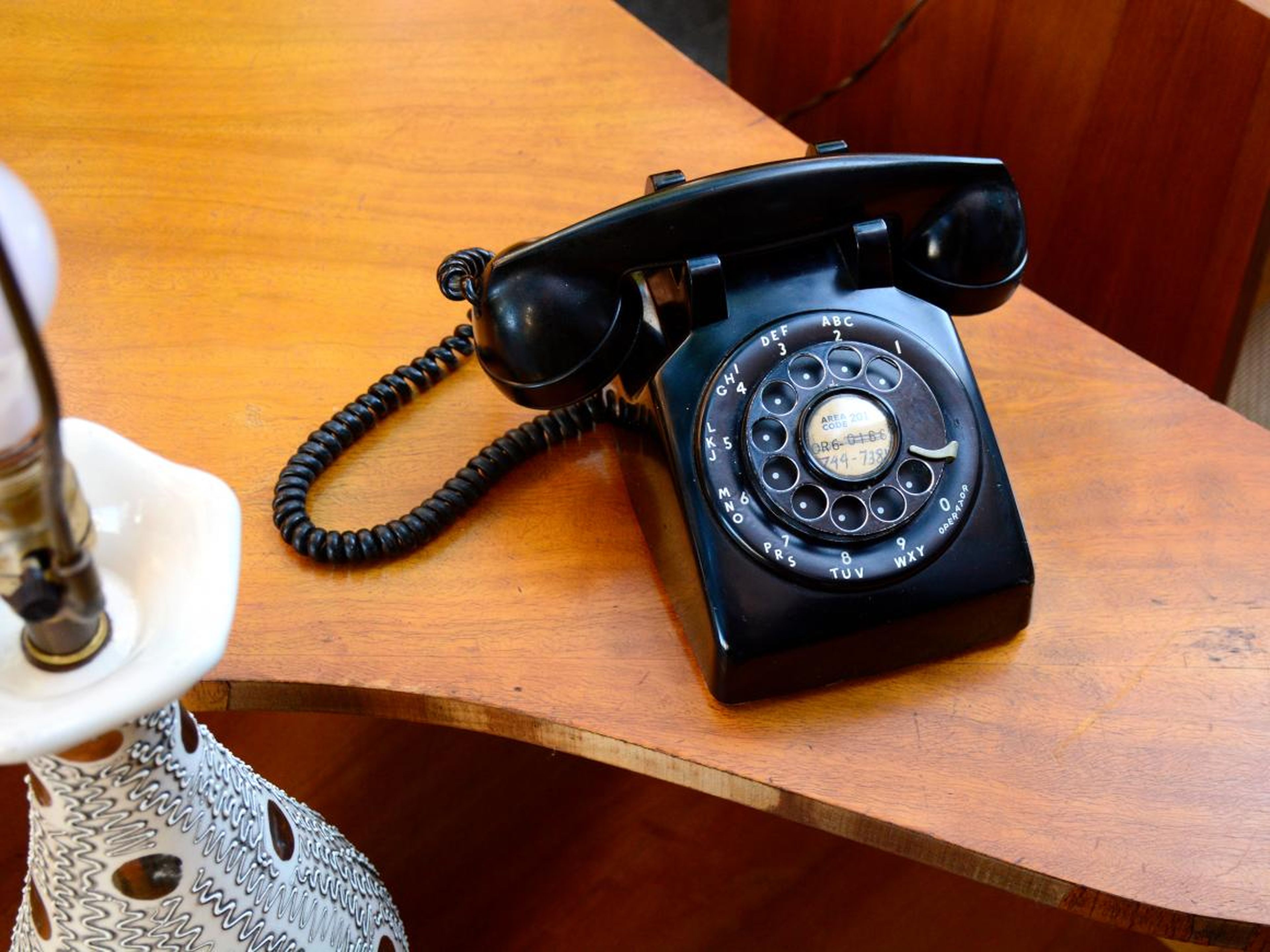 Teléfono viejo.