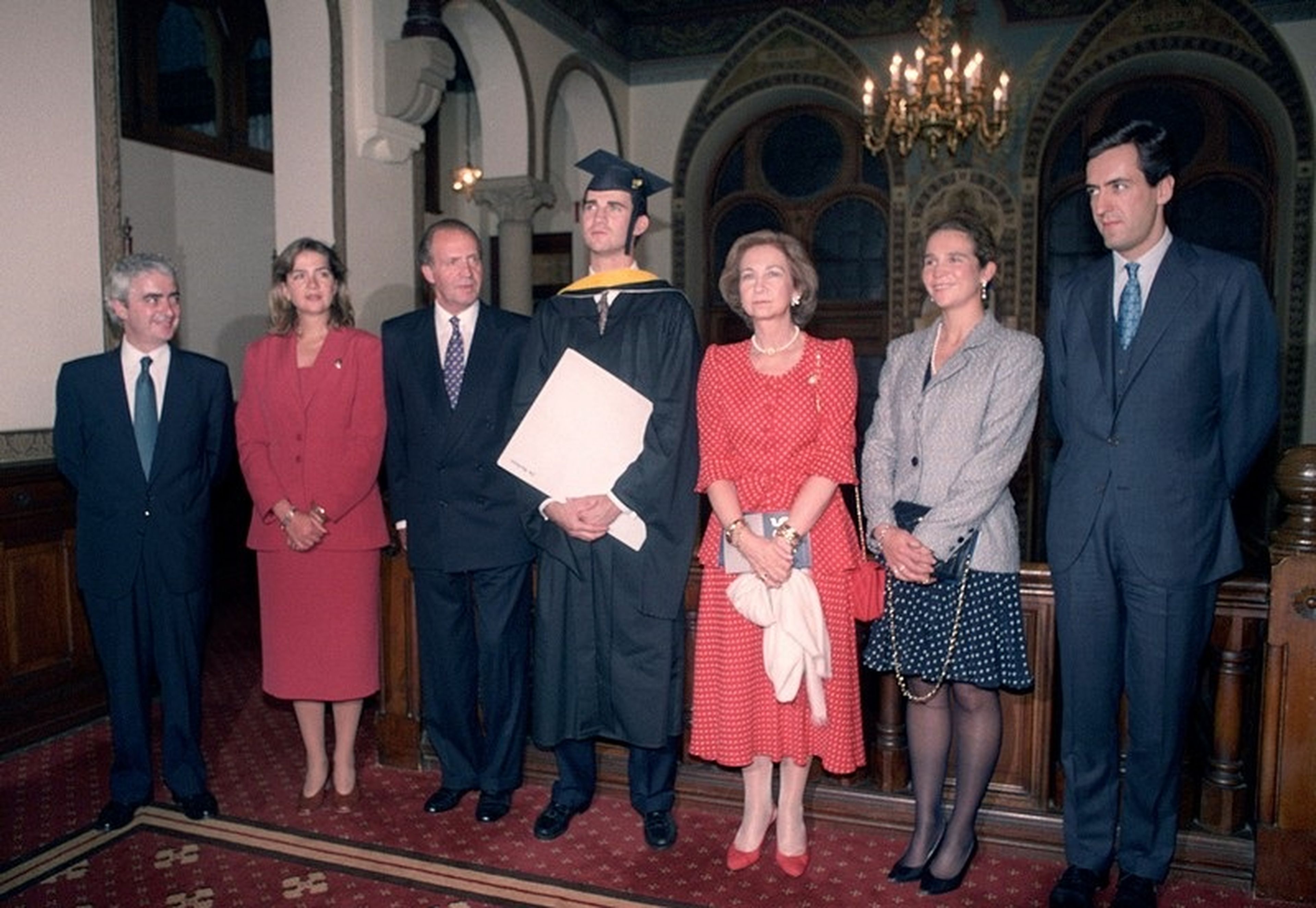 Felipe VI en su graduación de Georgetown.