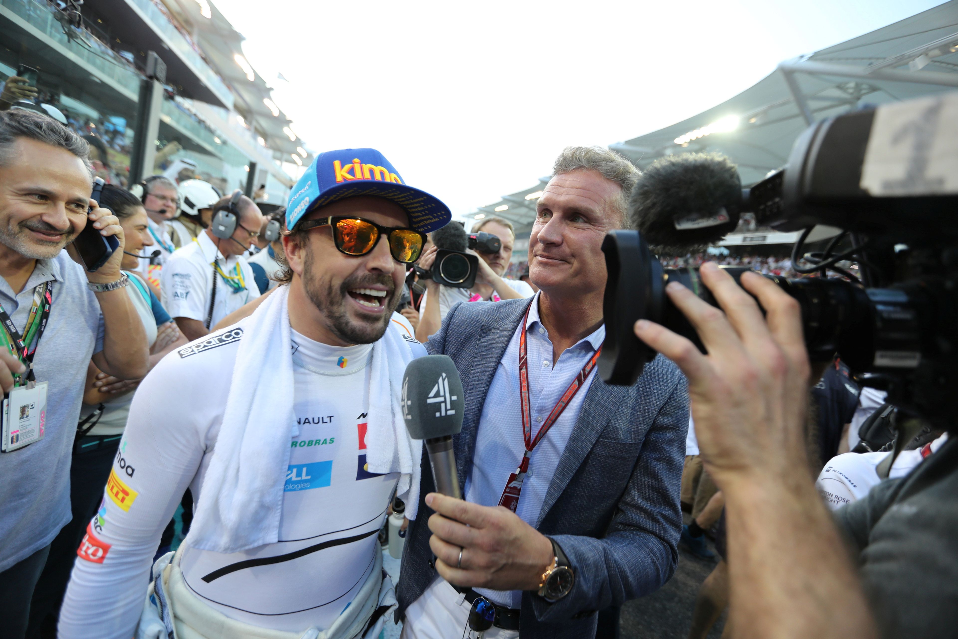 Fernando Alonso en el gran premio de Abu Dhabi