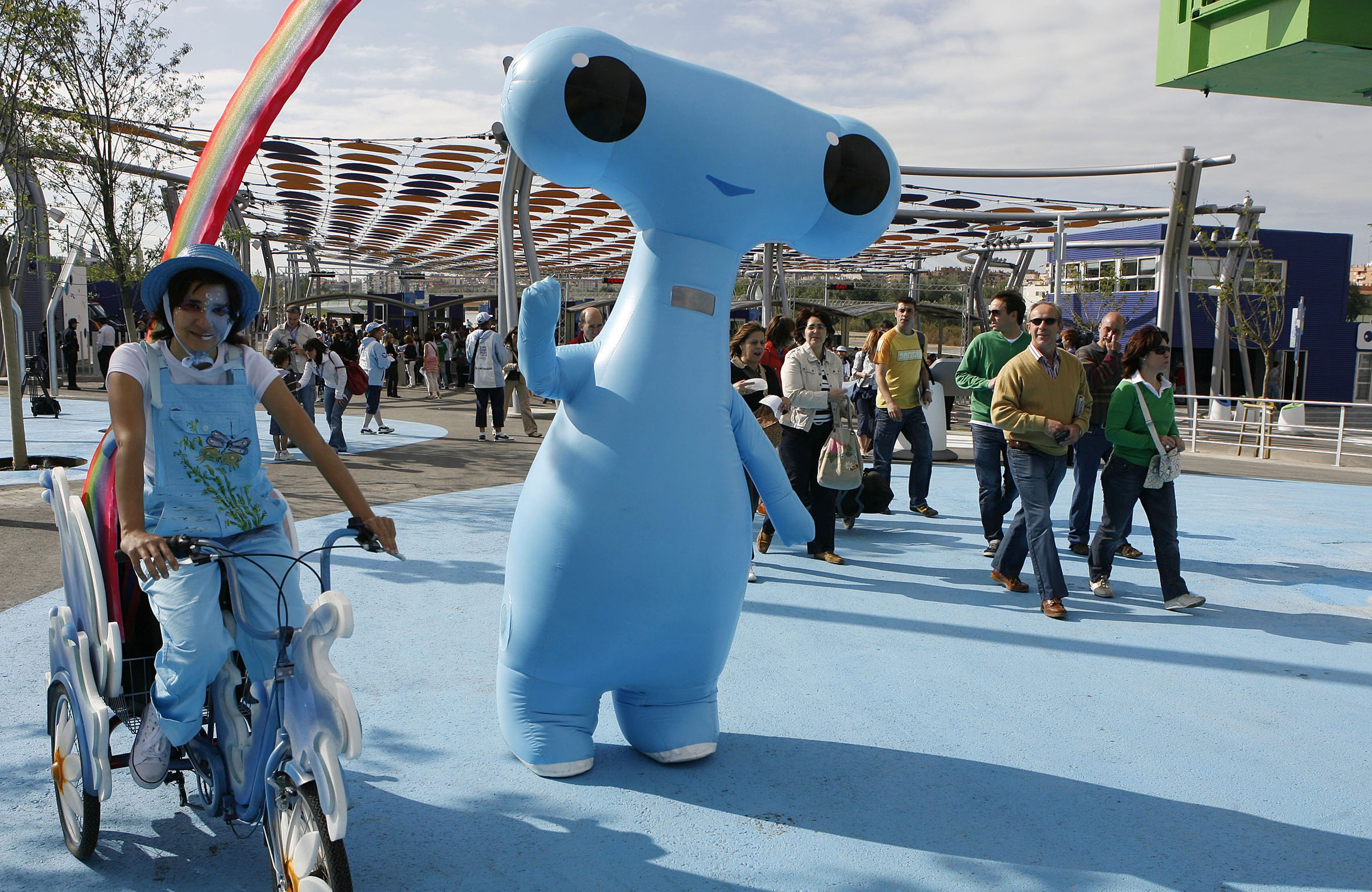 Fluvi era la mascota de la Expo de Zaragoza 2008.