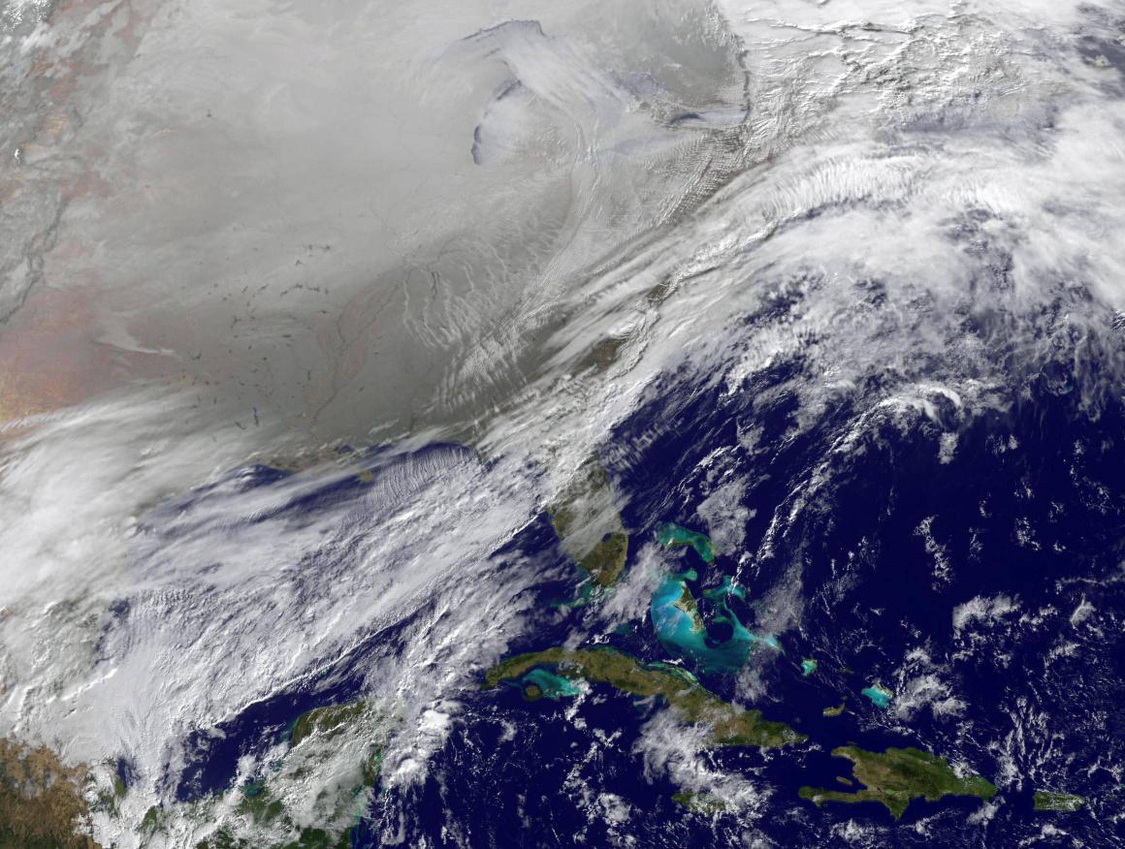 Un vórtice polar golpea el sur de EE. UU. en noviembre de 2014.
