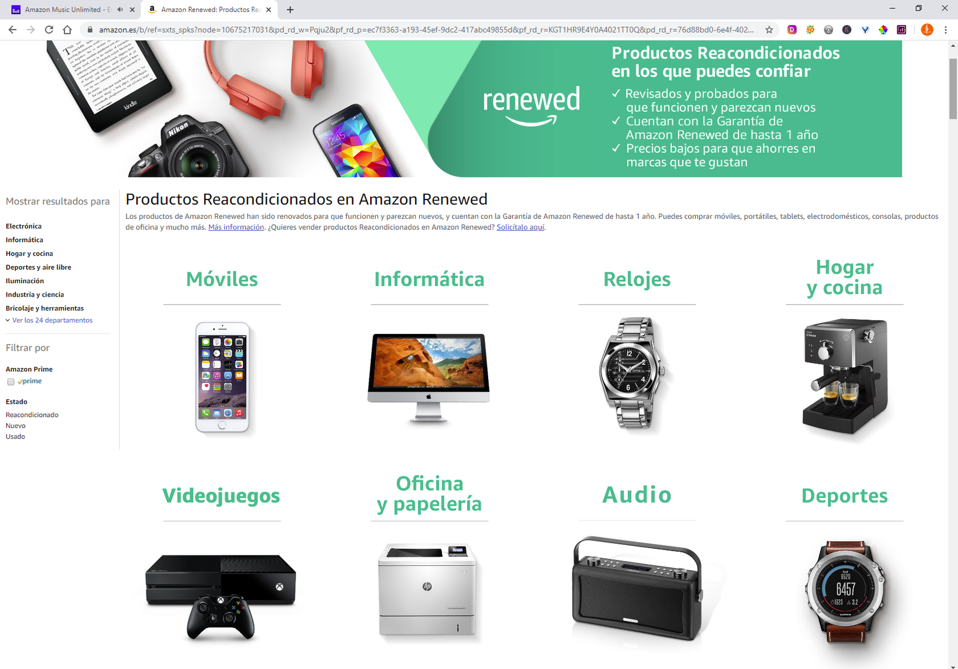 Amazon Renewed, móviles y otros productos reacondicionados ¿qué es?