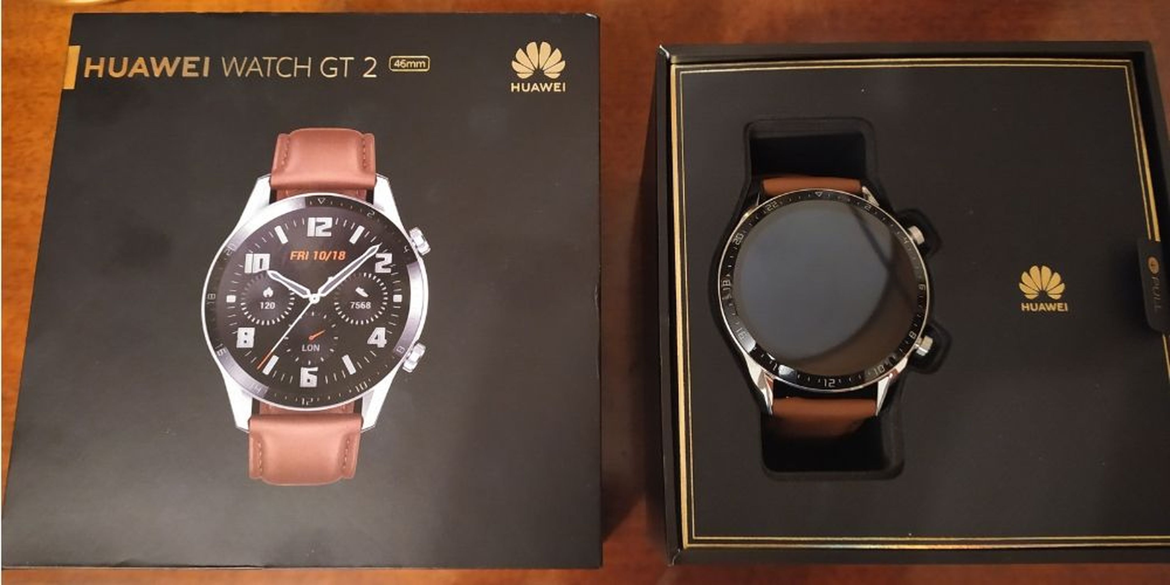 Huawei Watch GT2 caja y presentación