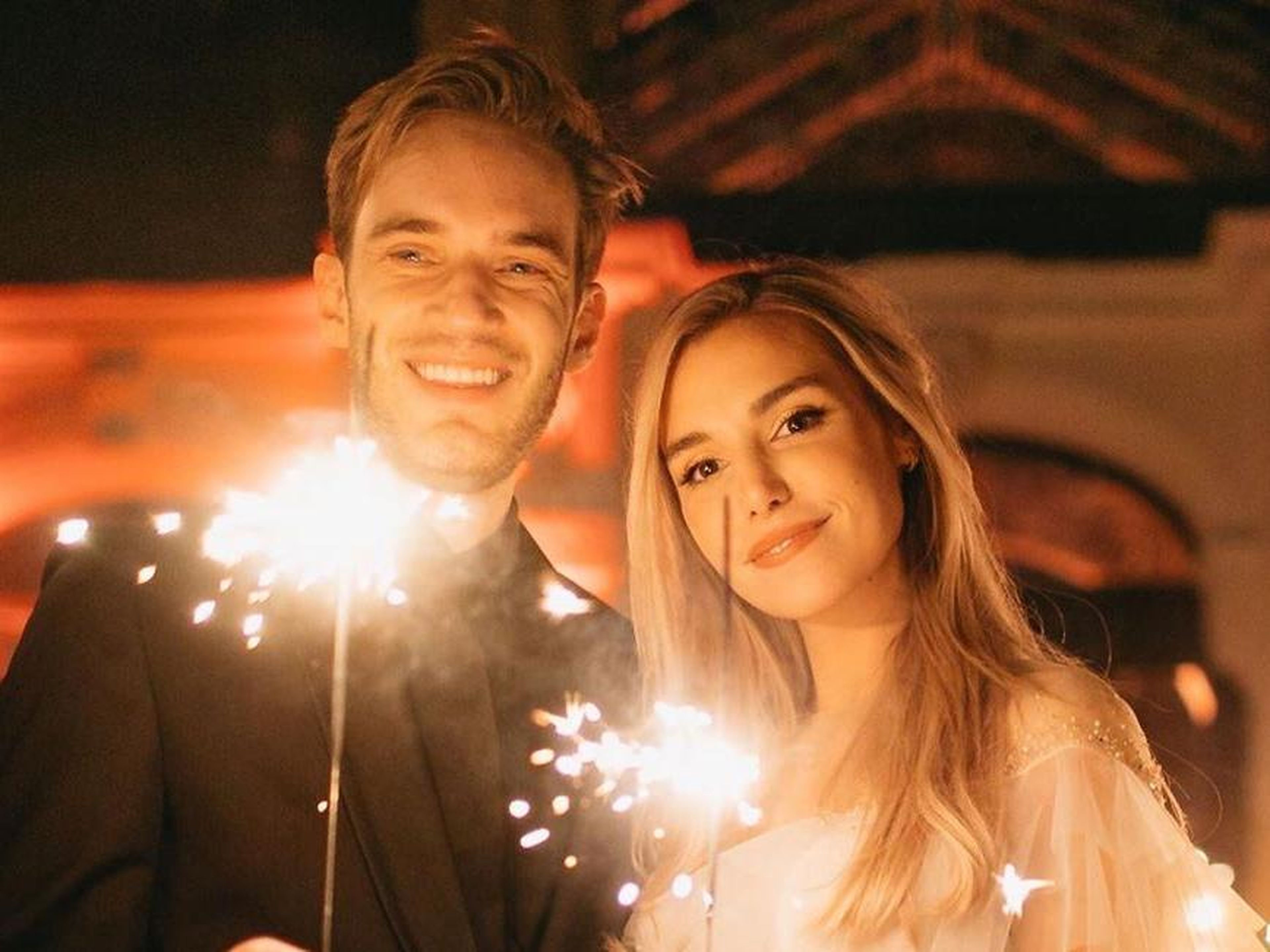 Just as he started to take off on YouTube, Kjellberg met his now wife, Marzia Bisognin. Bisognin reportedly emailed Kjellberg to tell him she found his videos funny, and the two have been together ever since. She started her own
