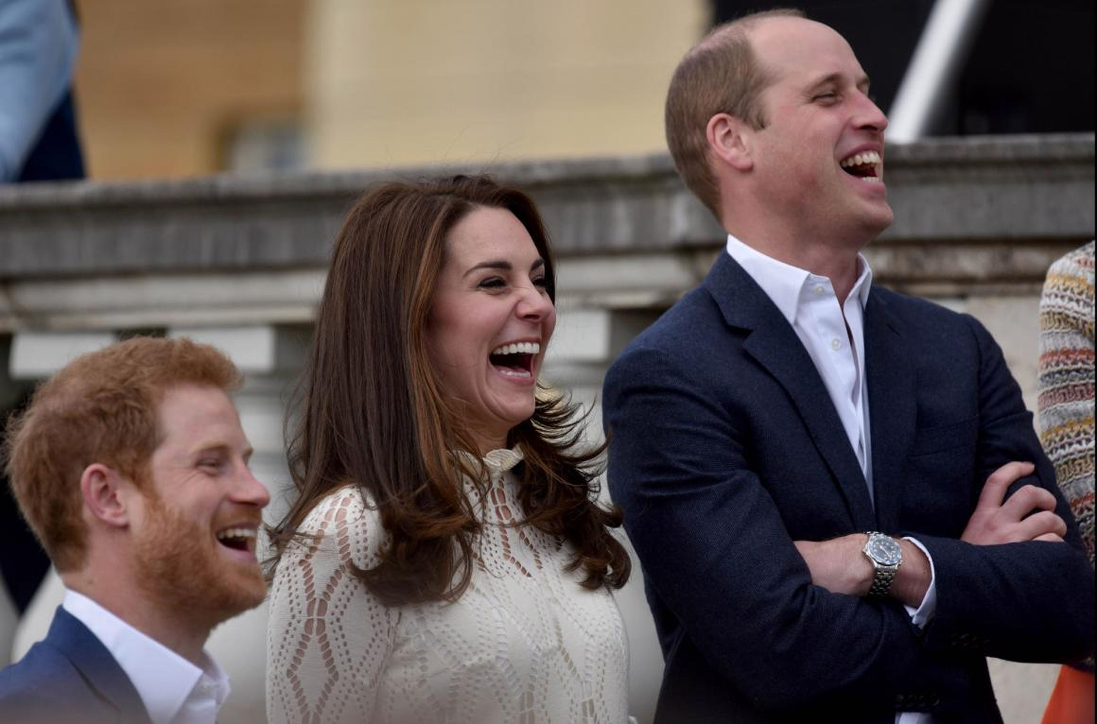 El Príncipe Harry, Kate y el Príncipe William.