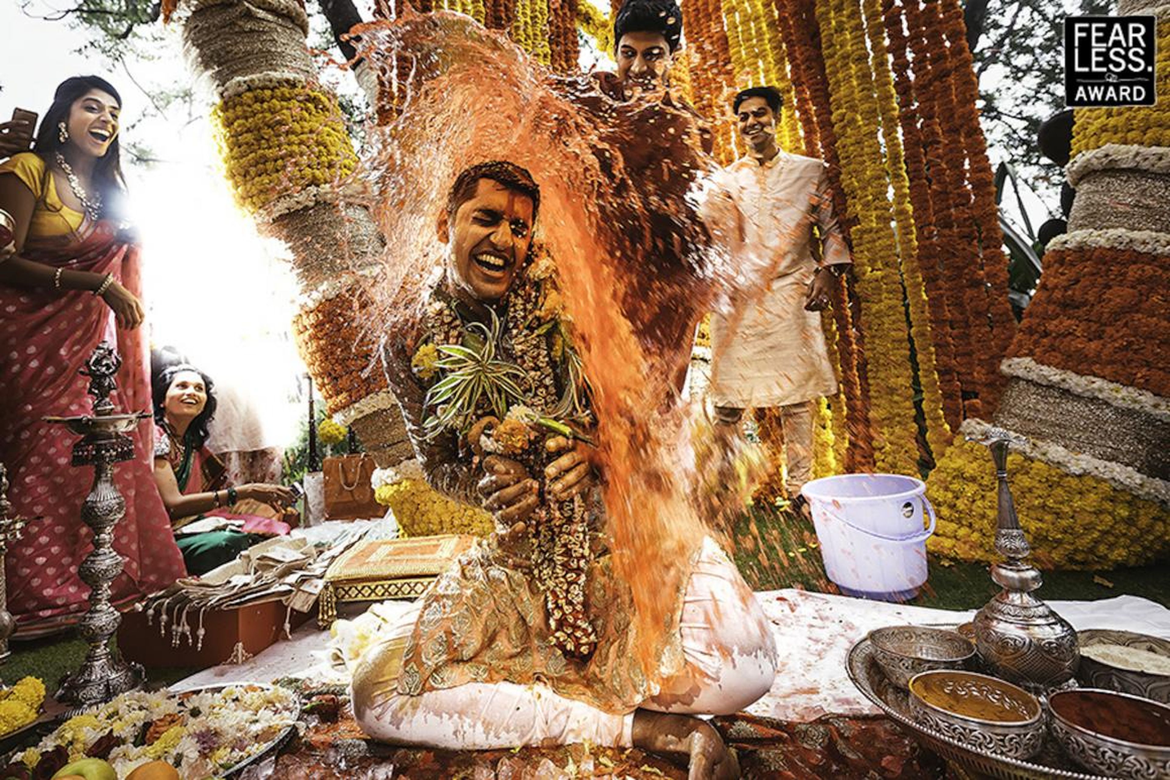Las ceremonias Haldi son tradicionales en la cultura india.