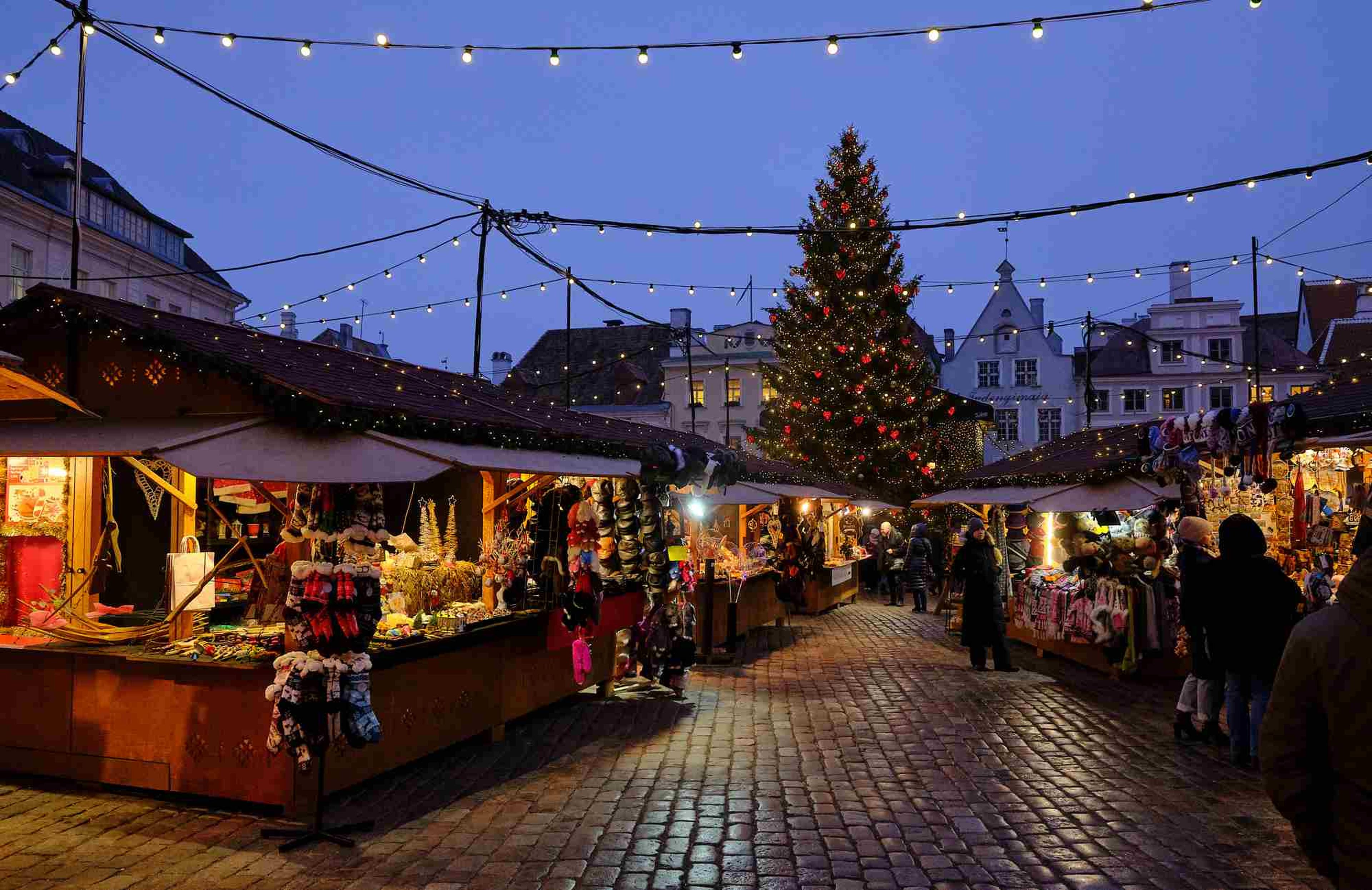 mercado navideño Tallin, Estonia