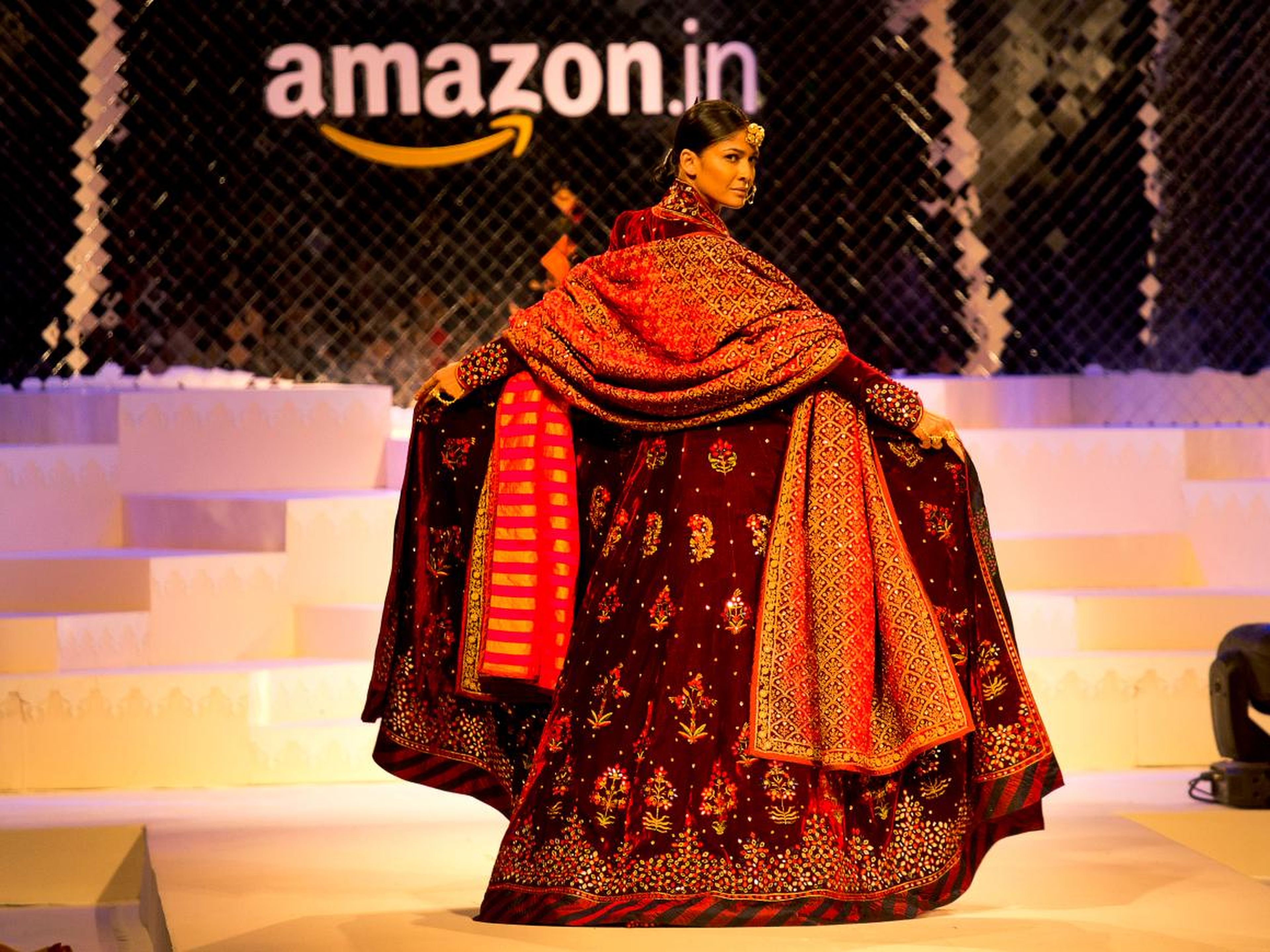 Semana de la moda de Amazon India, en Nueva Delhi, India.