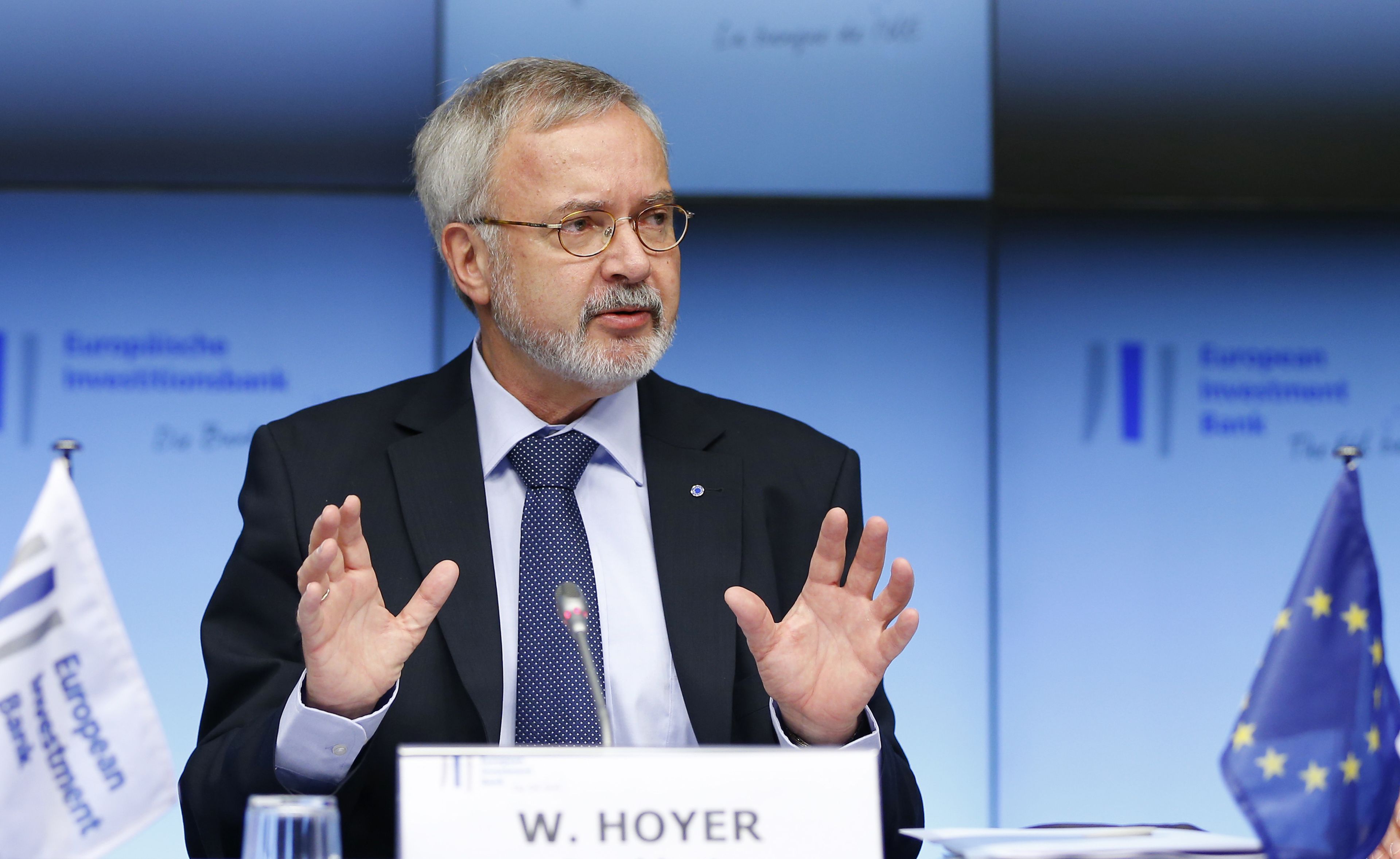 El presidente del BEI, Werner Hoyer