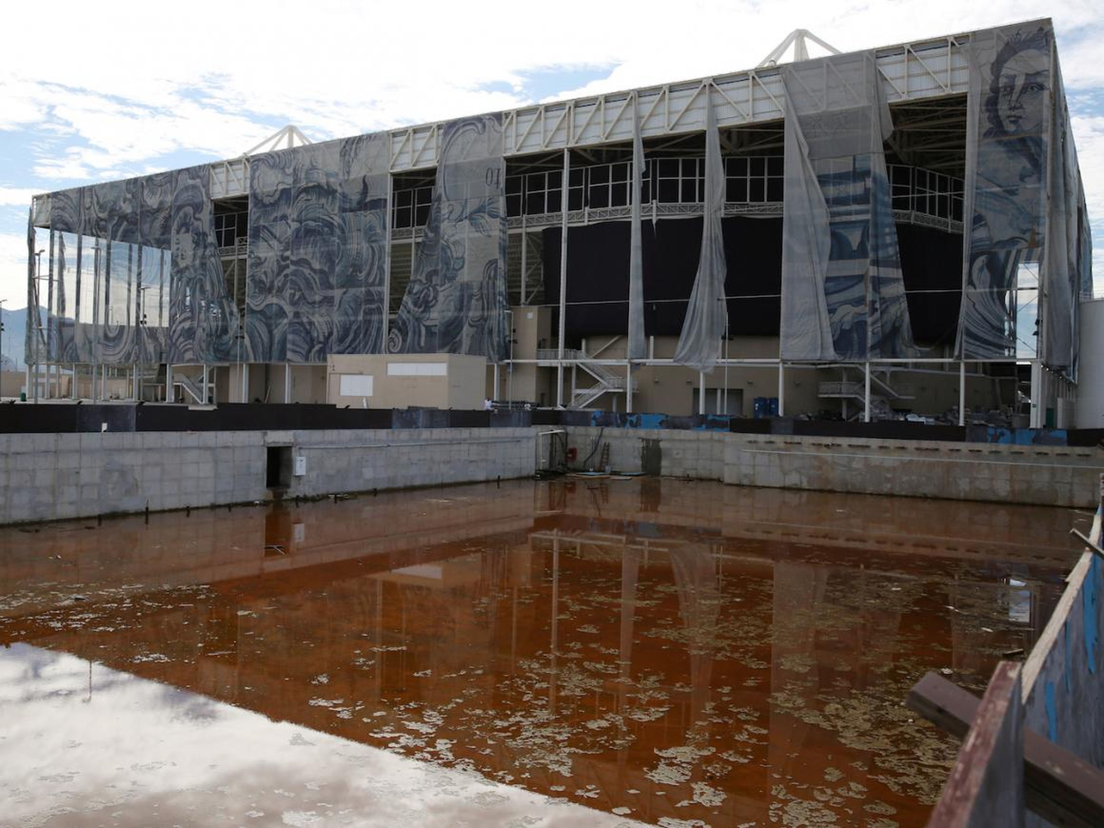 La piscina olímpica abandonada en Río.