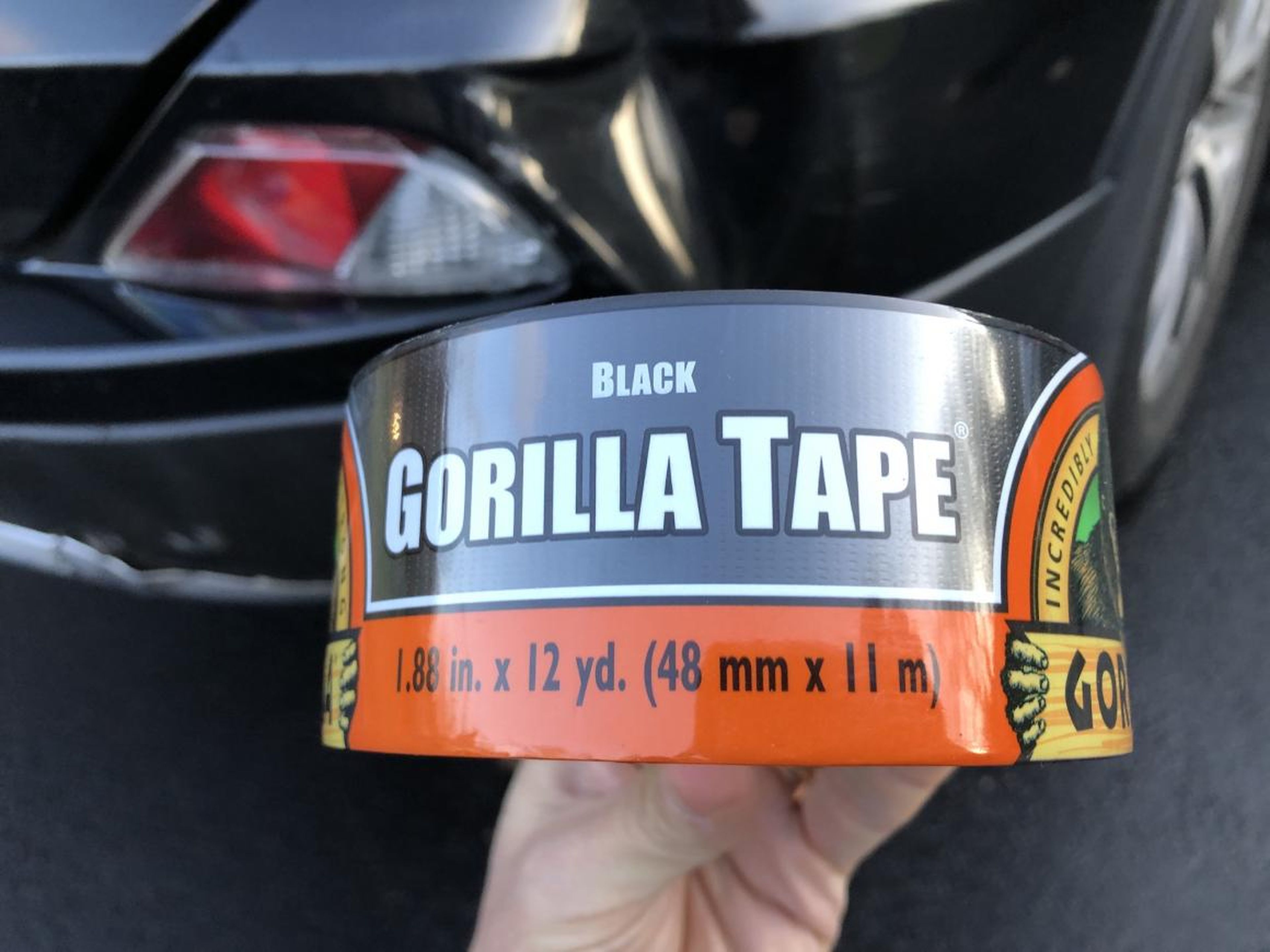 A roll cost me $6 at AutoZone. Gorilla Tape is stickier than duct tape, which I've used before to fix my cars.