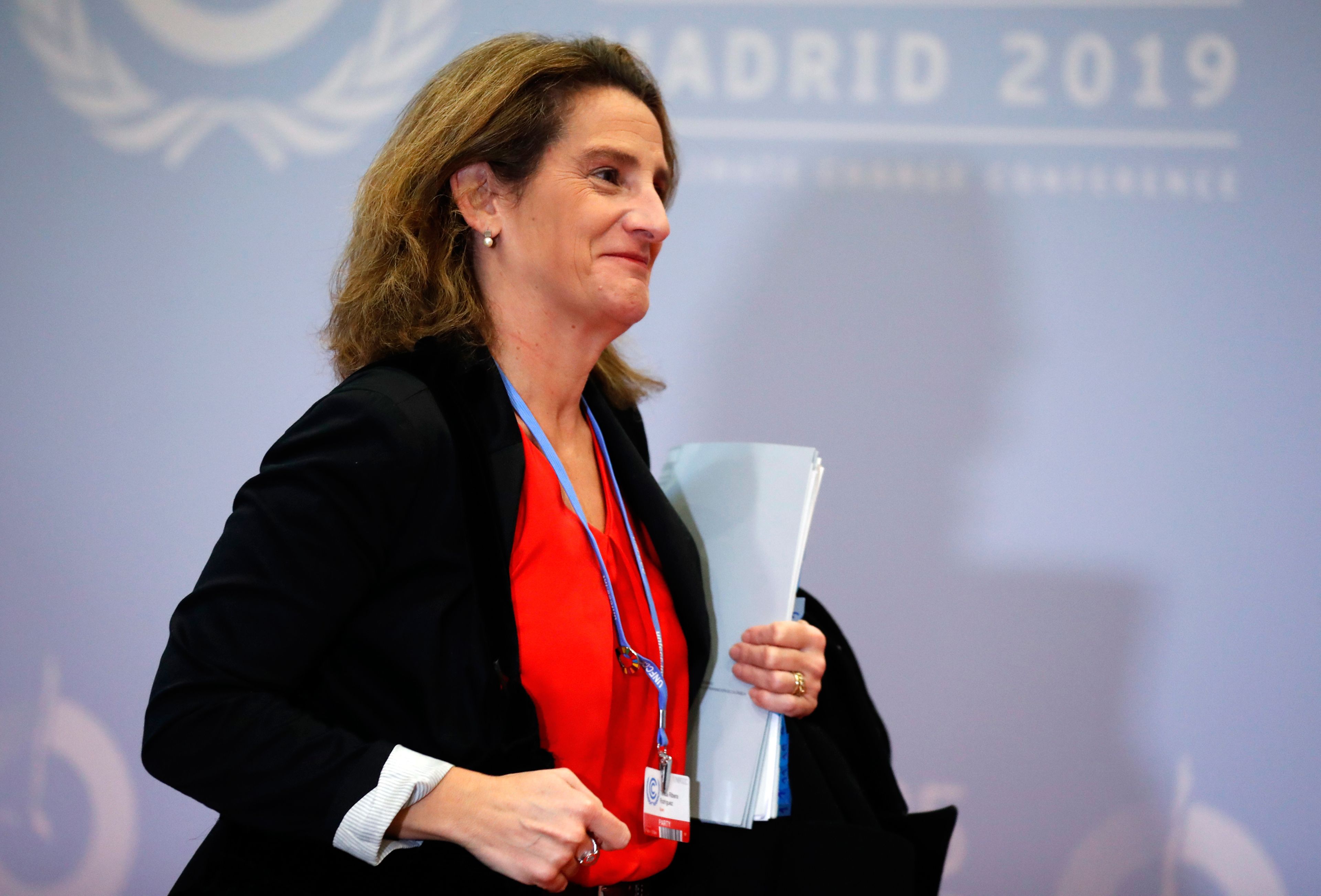 Teresa Ribera, ministra en funciones para la Transición Ecológica.