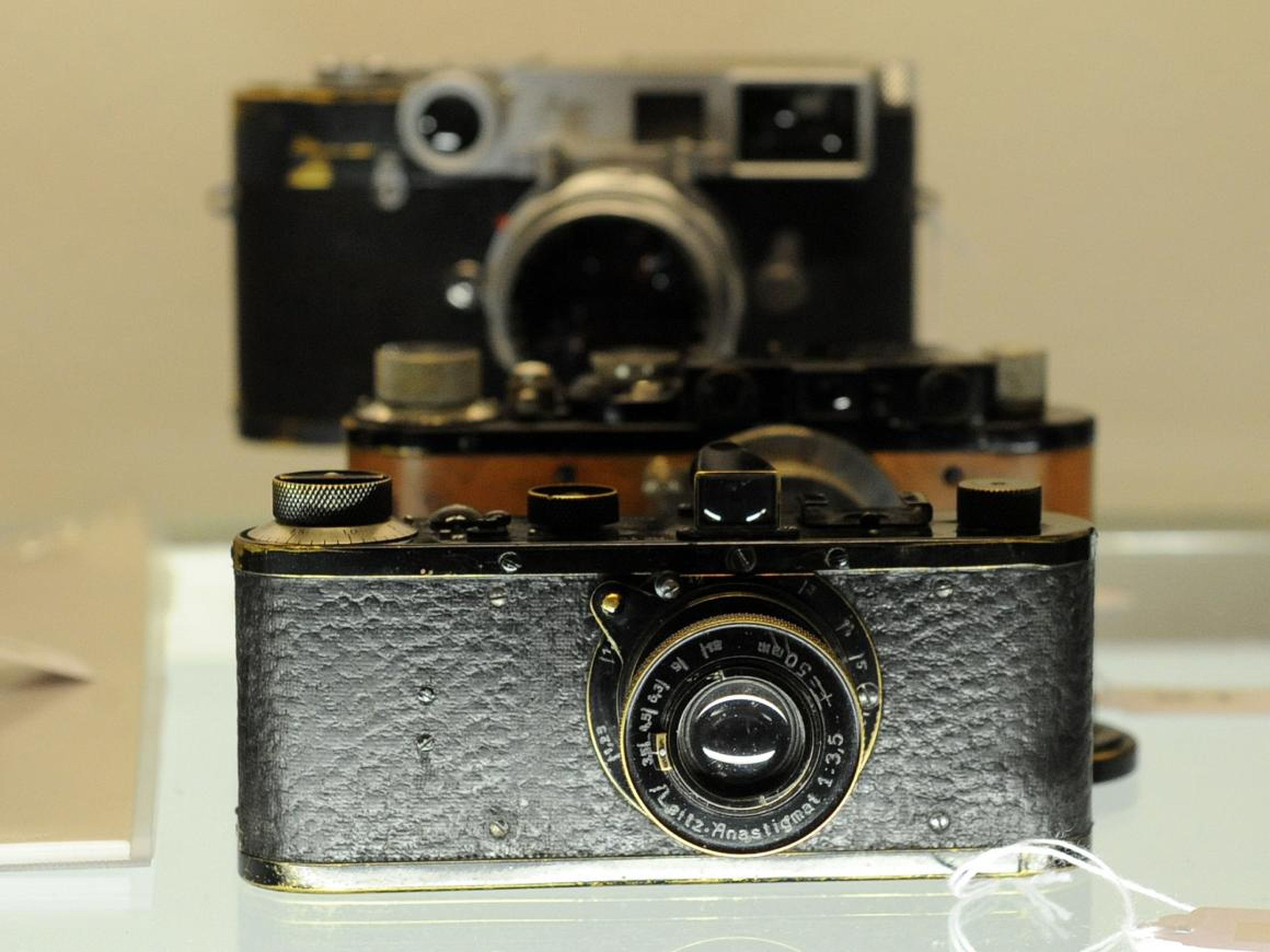 El raro modelo de cámara Leica.