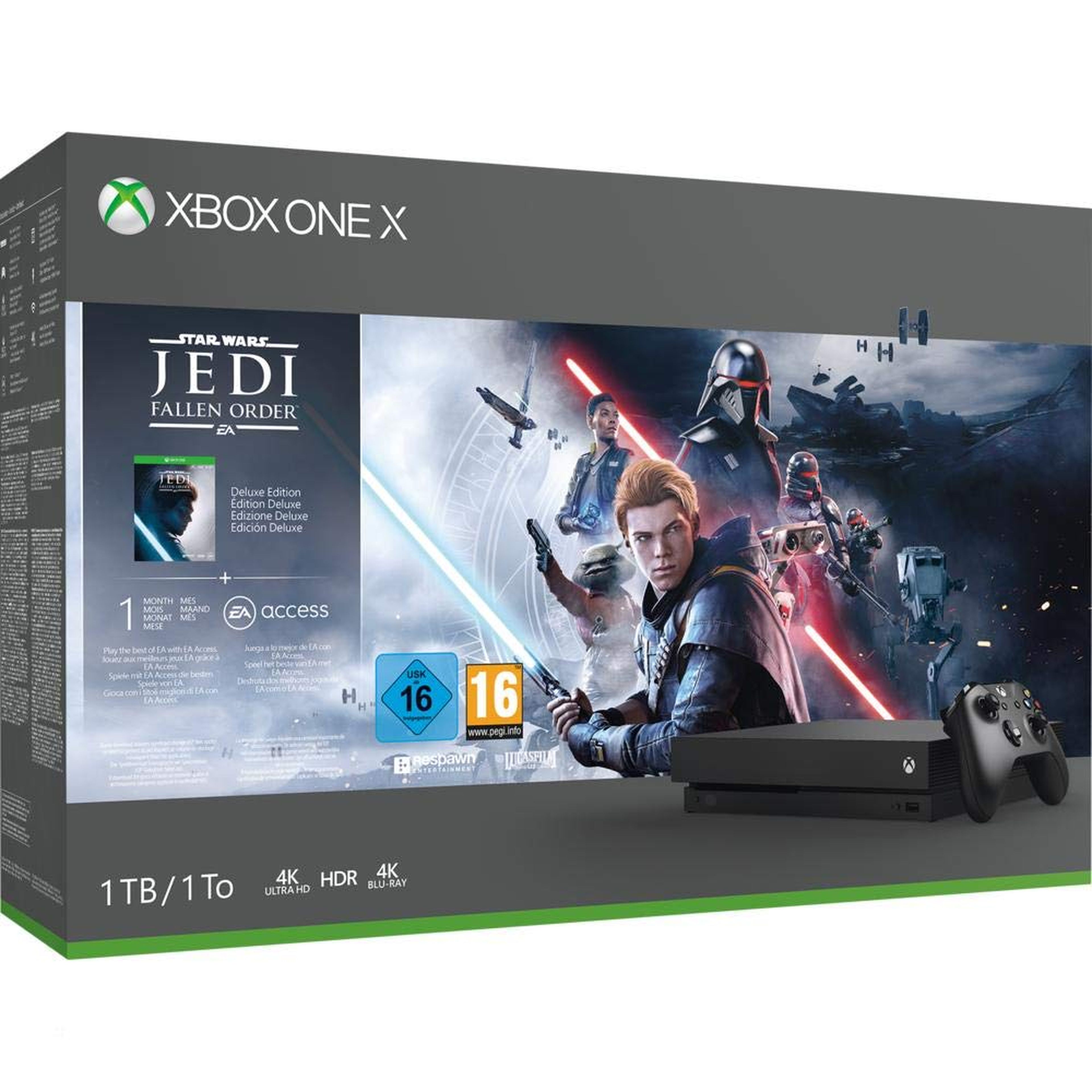 Xbox One X con Star Wars Jedi Fallen Order