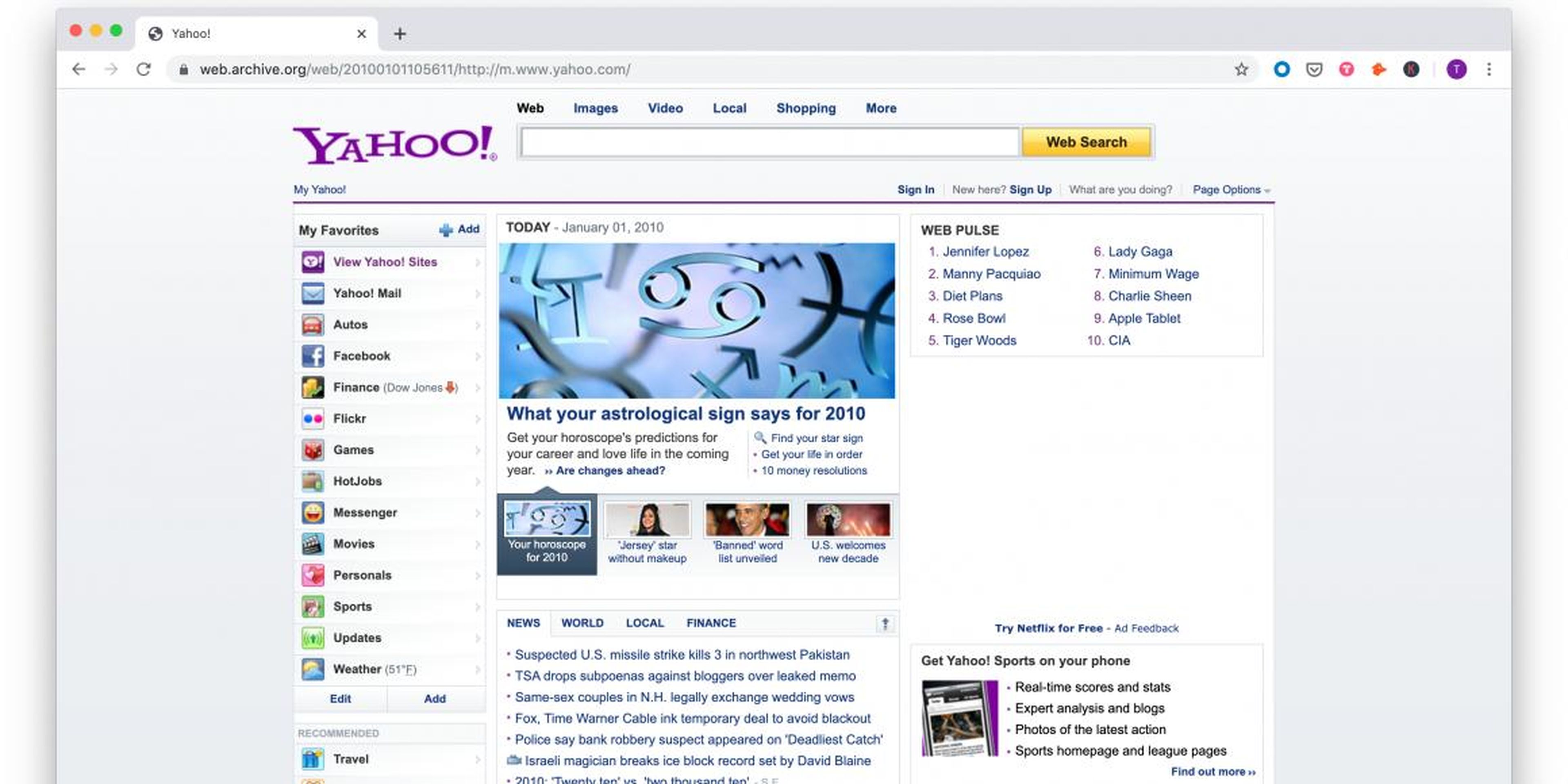 Yahoo, 2010