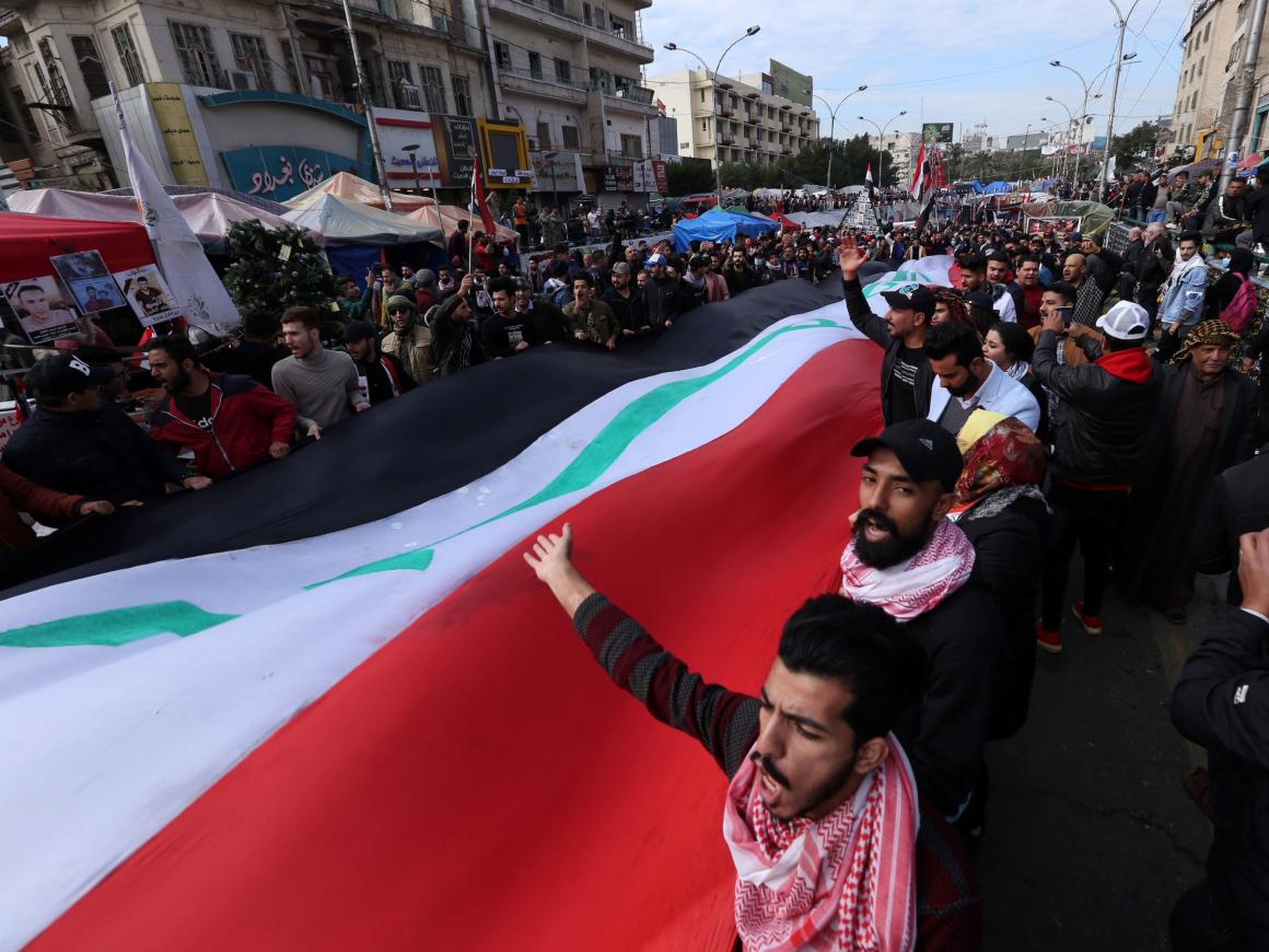 Anti-government protests have been ongoing in Iraq since October 2019, when the government enforced internet blackouts.