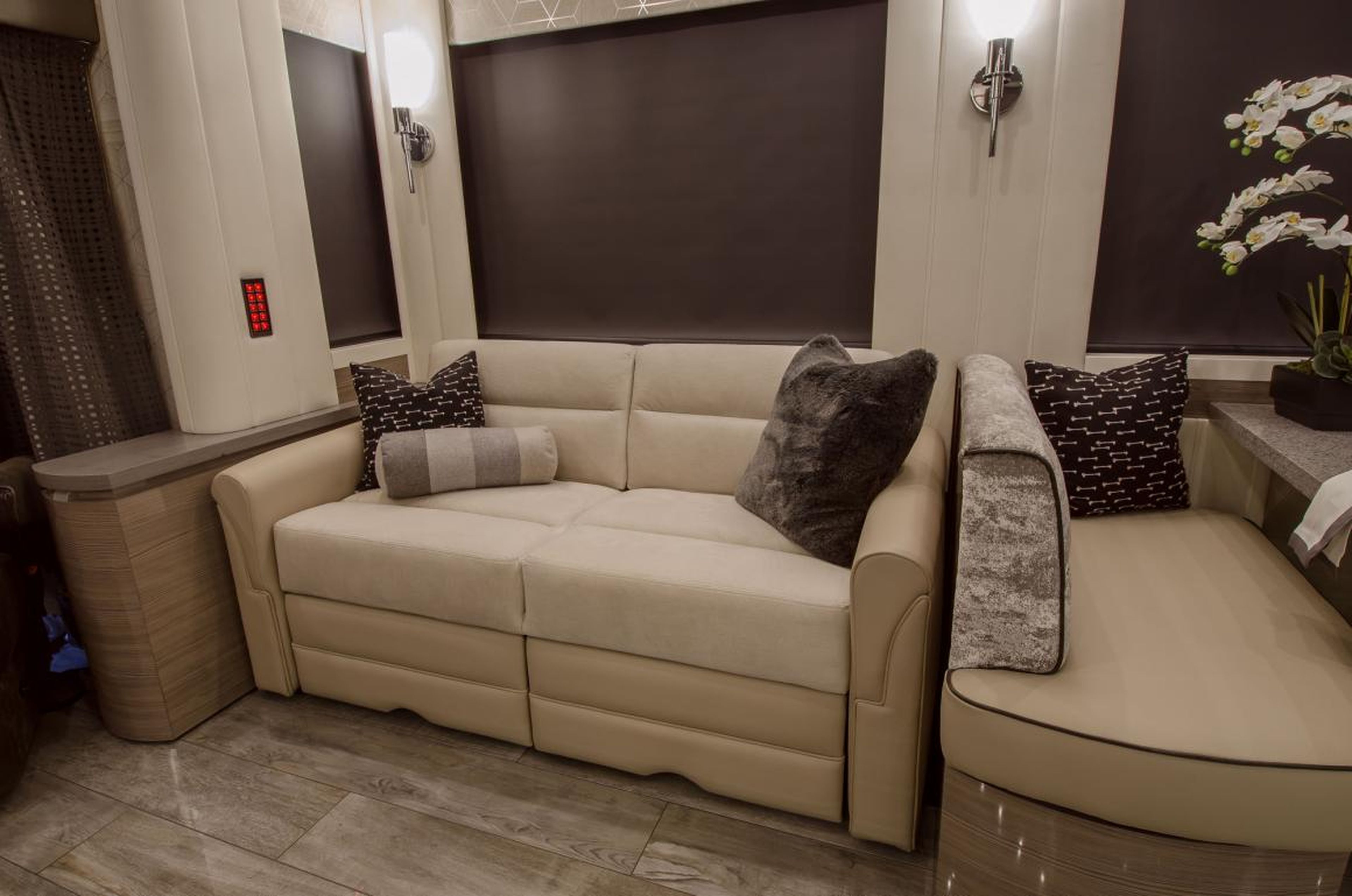 Sofa in the 2020 Newell Coach p50.