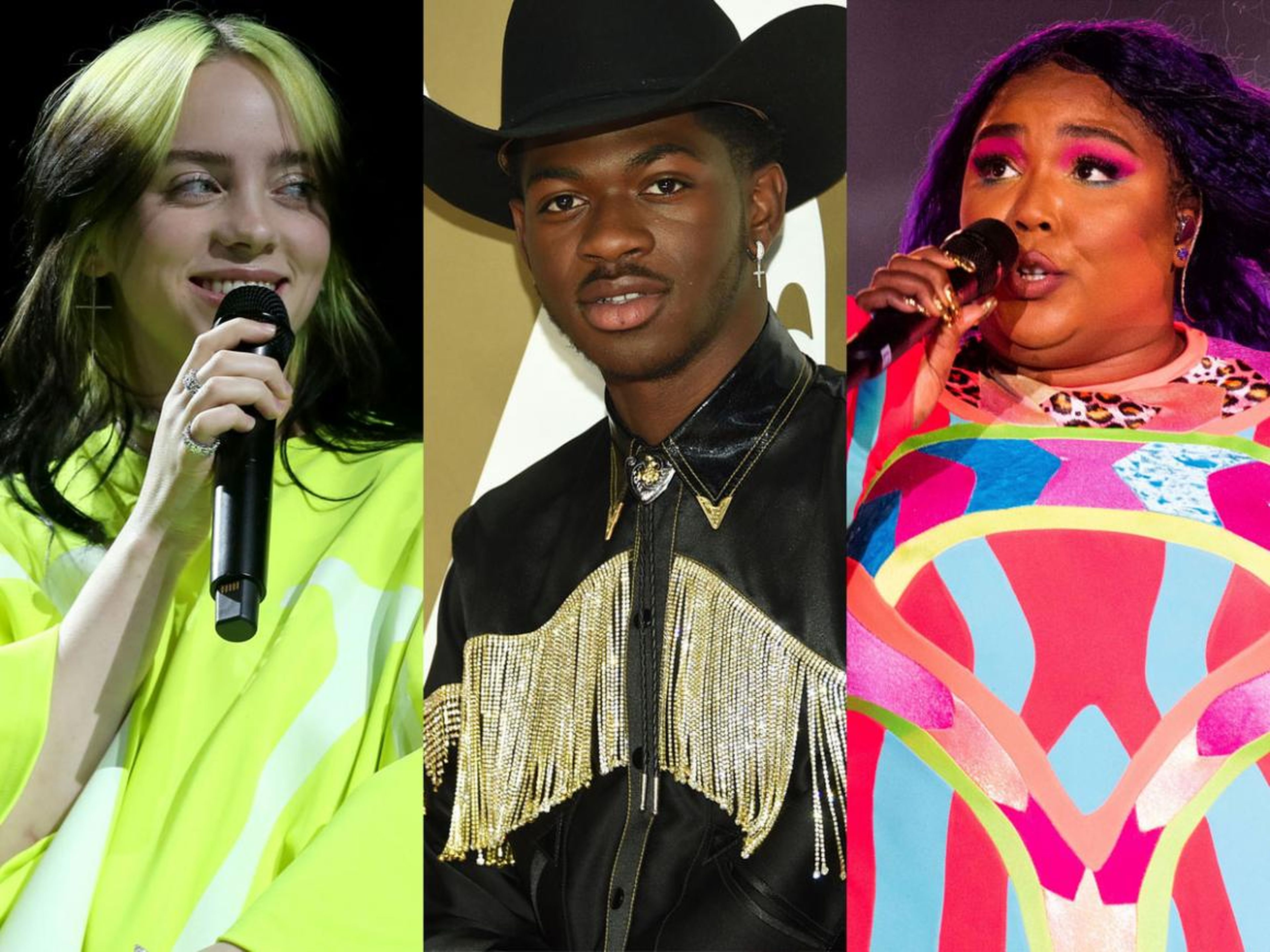 Billie Eilish, Lil Nas X y Lizzo se llevaron los Grammys.
