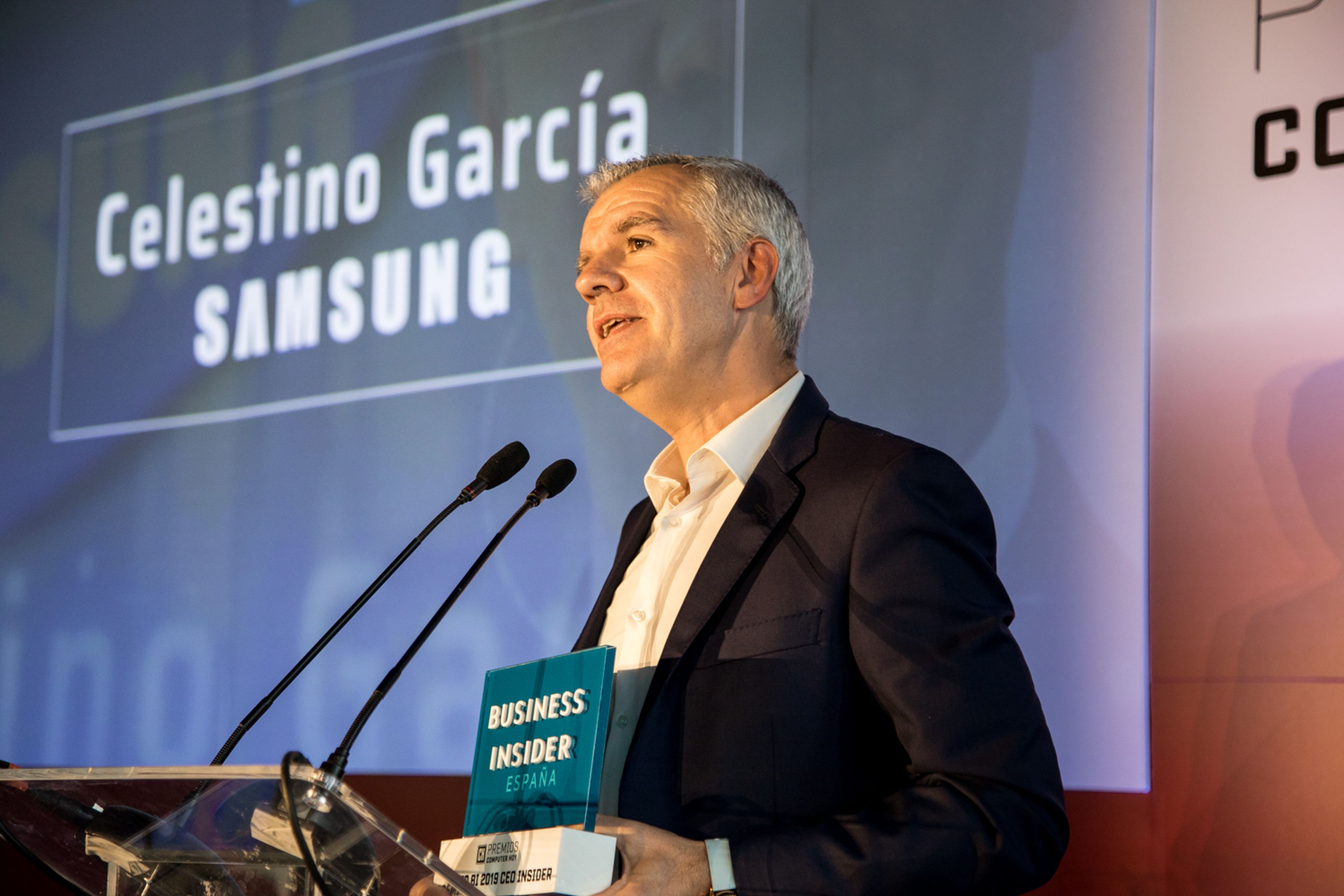 Celestino García, Samsung, galardonado con el premio CEO Insider