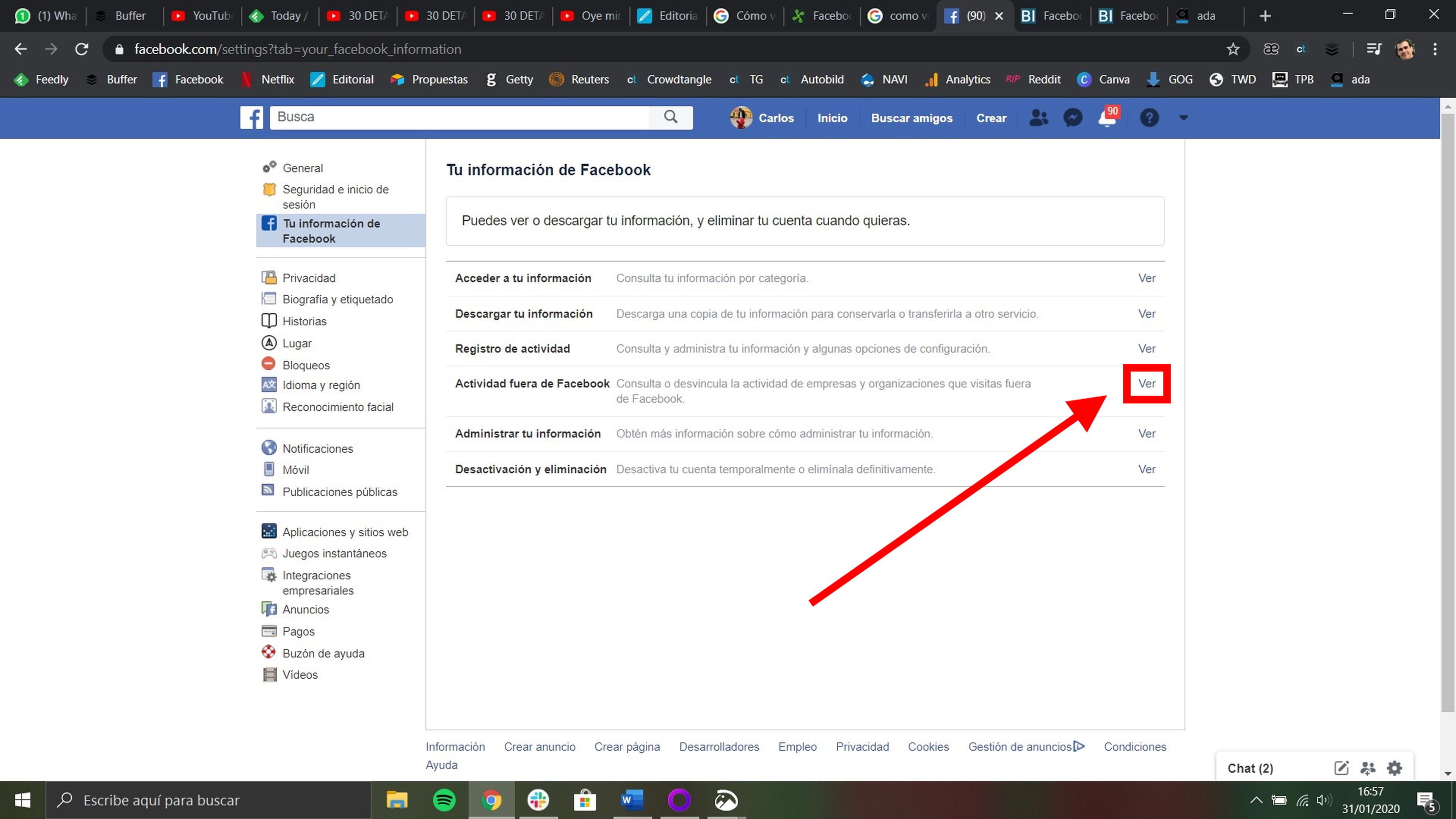 Cómo ver y eliminar la información que tiene Facebook sobre ti
