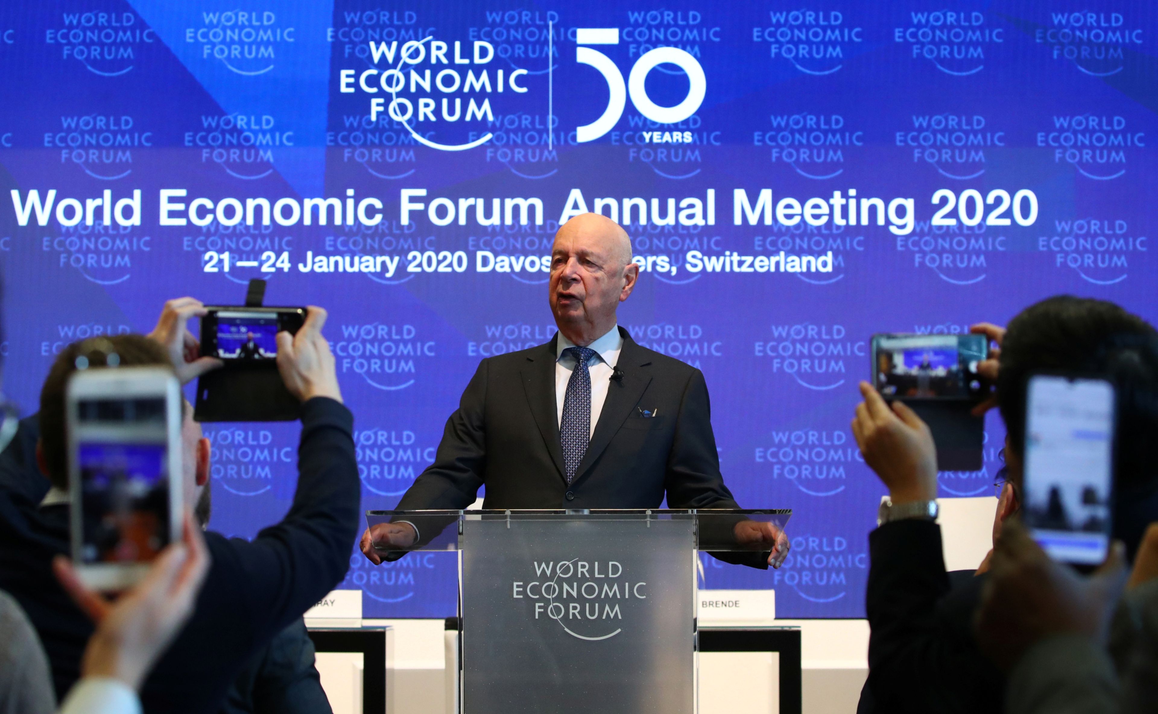 El fundador y presidente del Foro Económico Mundial, Klaus Schwab