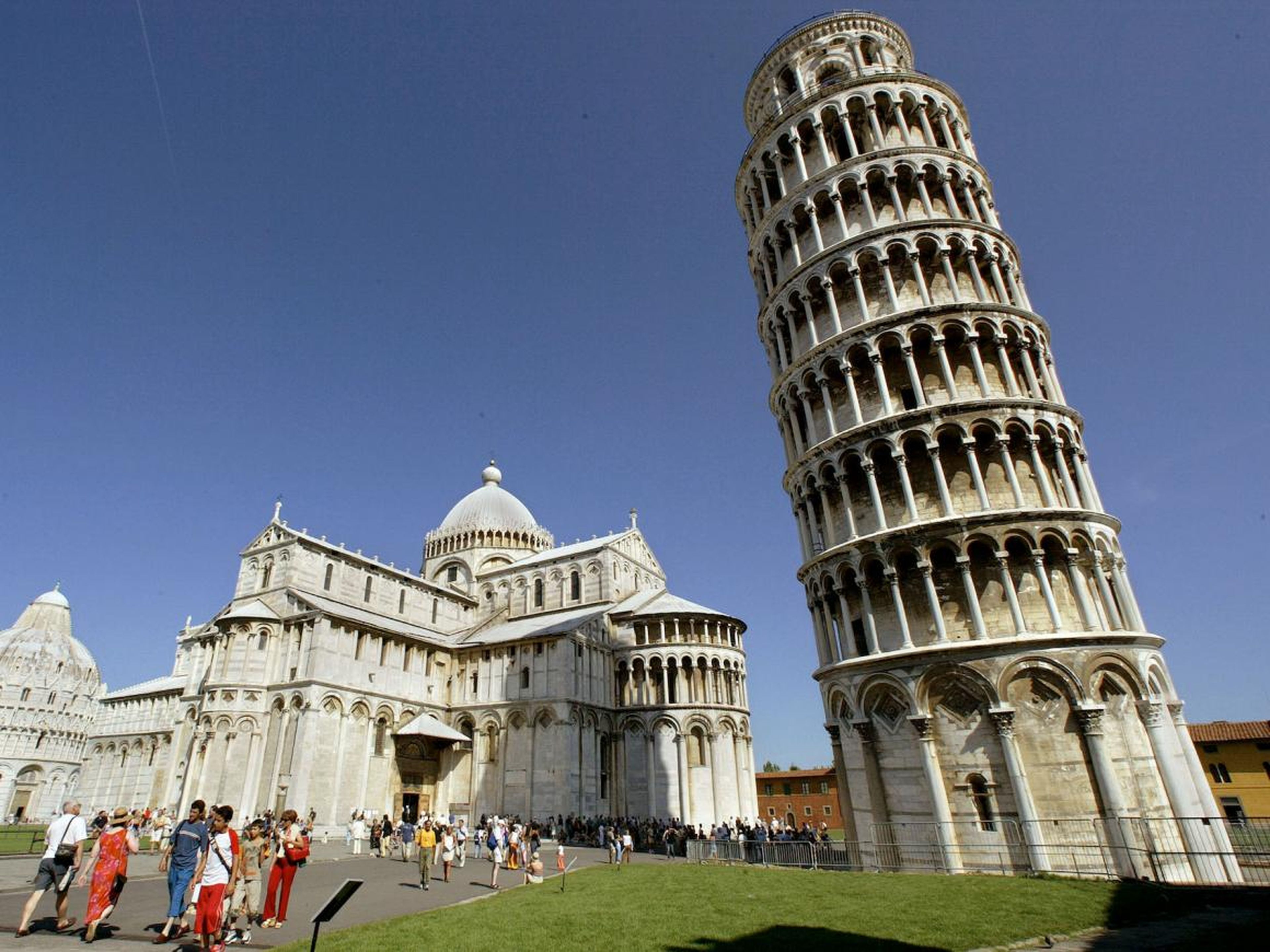 La torre de Pisa en Italia.