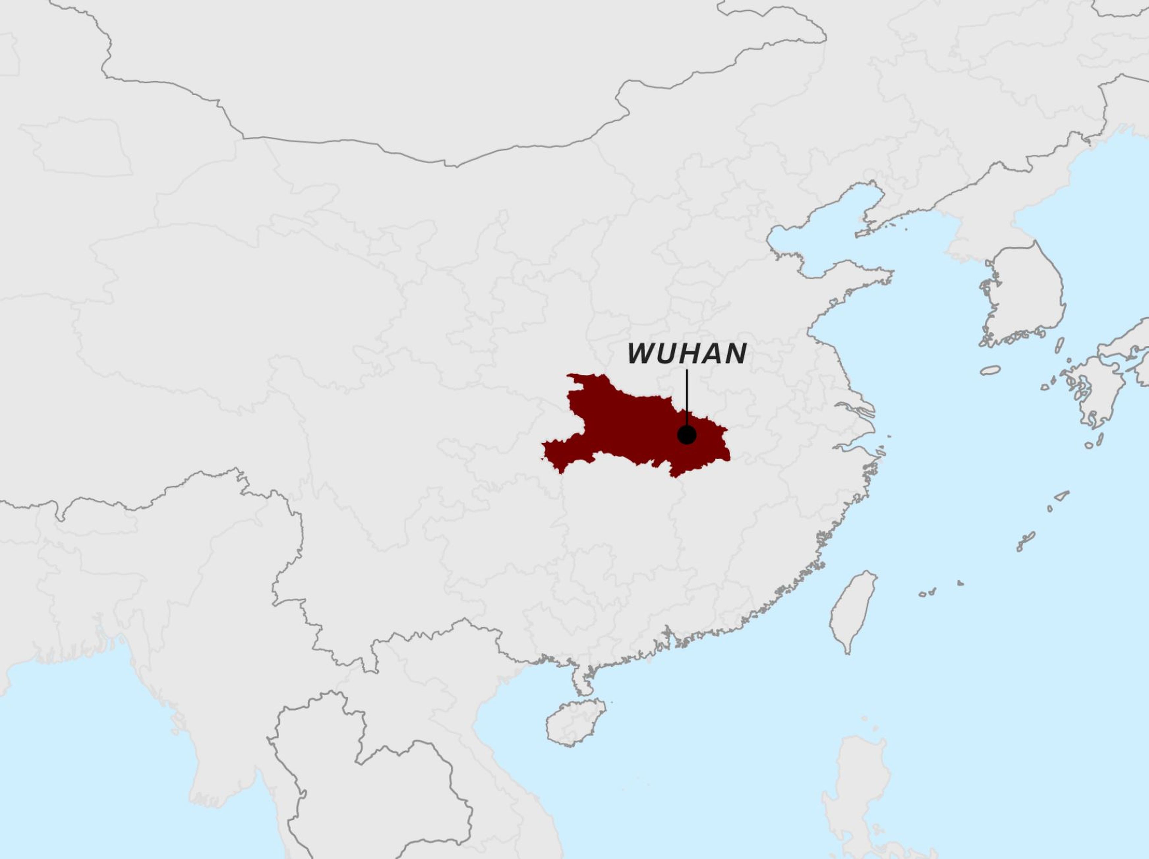 Mapa de Wuhan