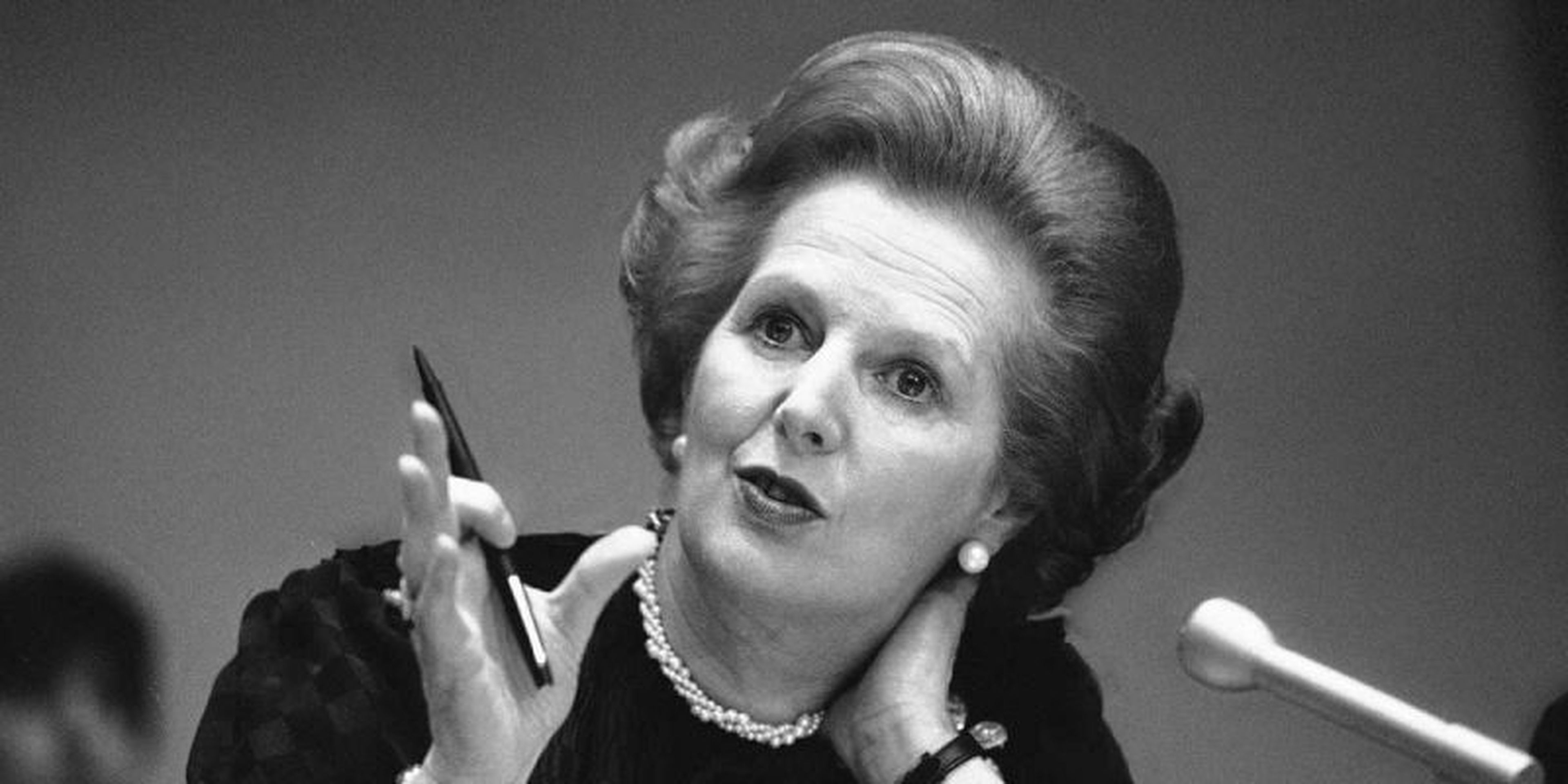 Margaret Thatcher recibió entrenamiento para hacer que su voz sonara más profunda