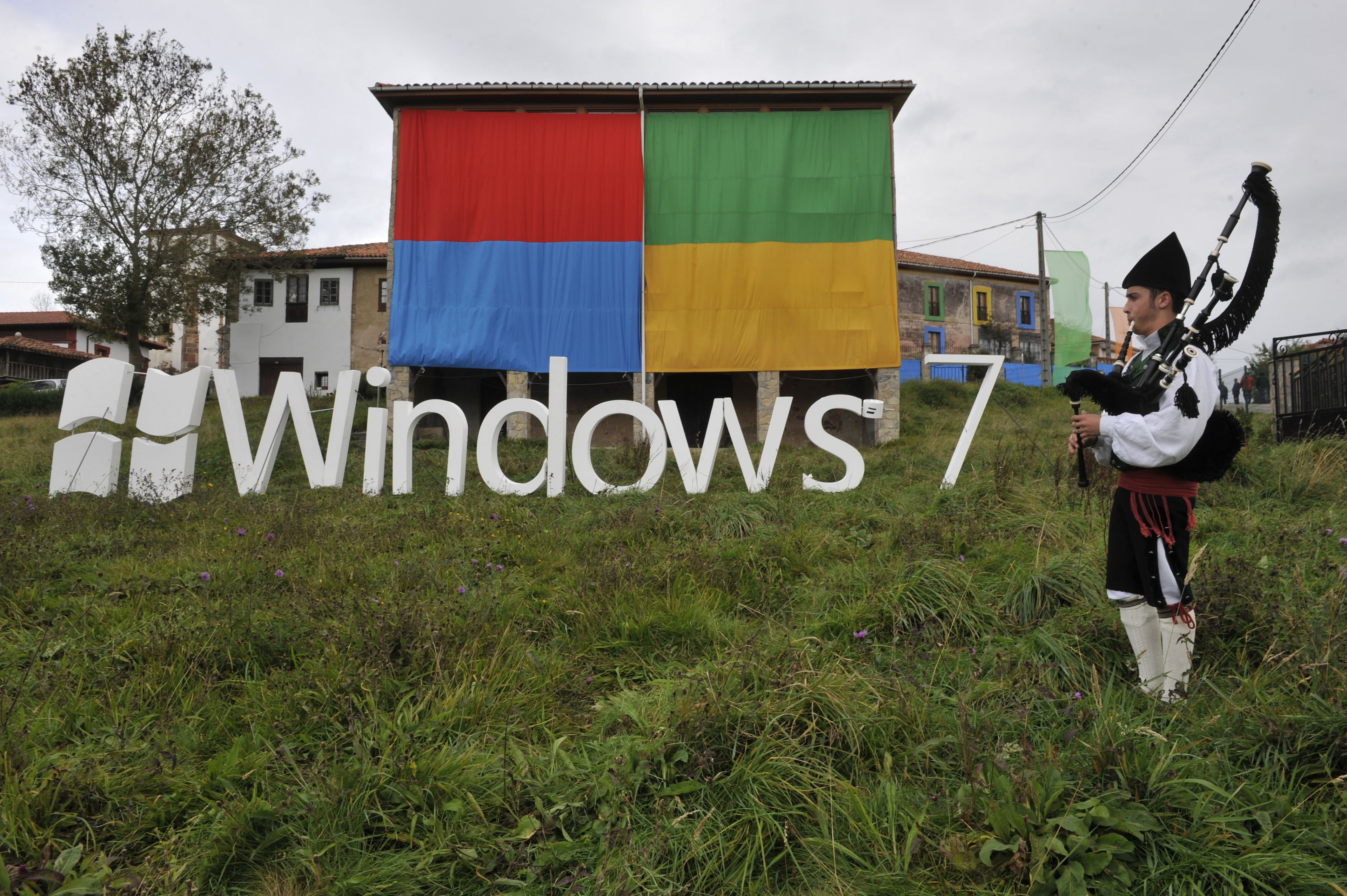 Microsoft presentó Windows 7 en 2009 en Sietes, un pueblo de Asturias.