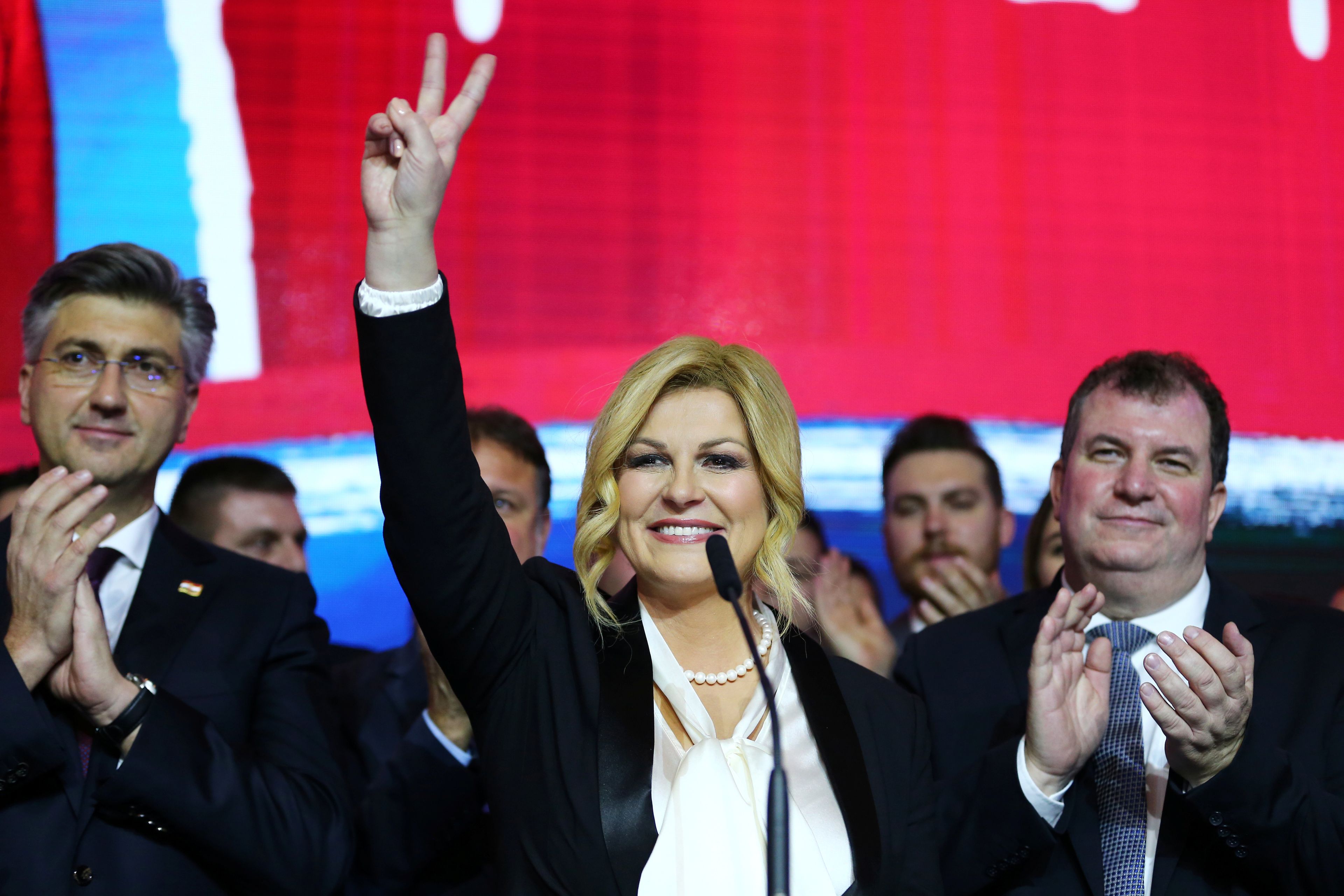 La presidenta de Croacia, Kolinda Grabar-Kitarović.