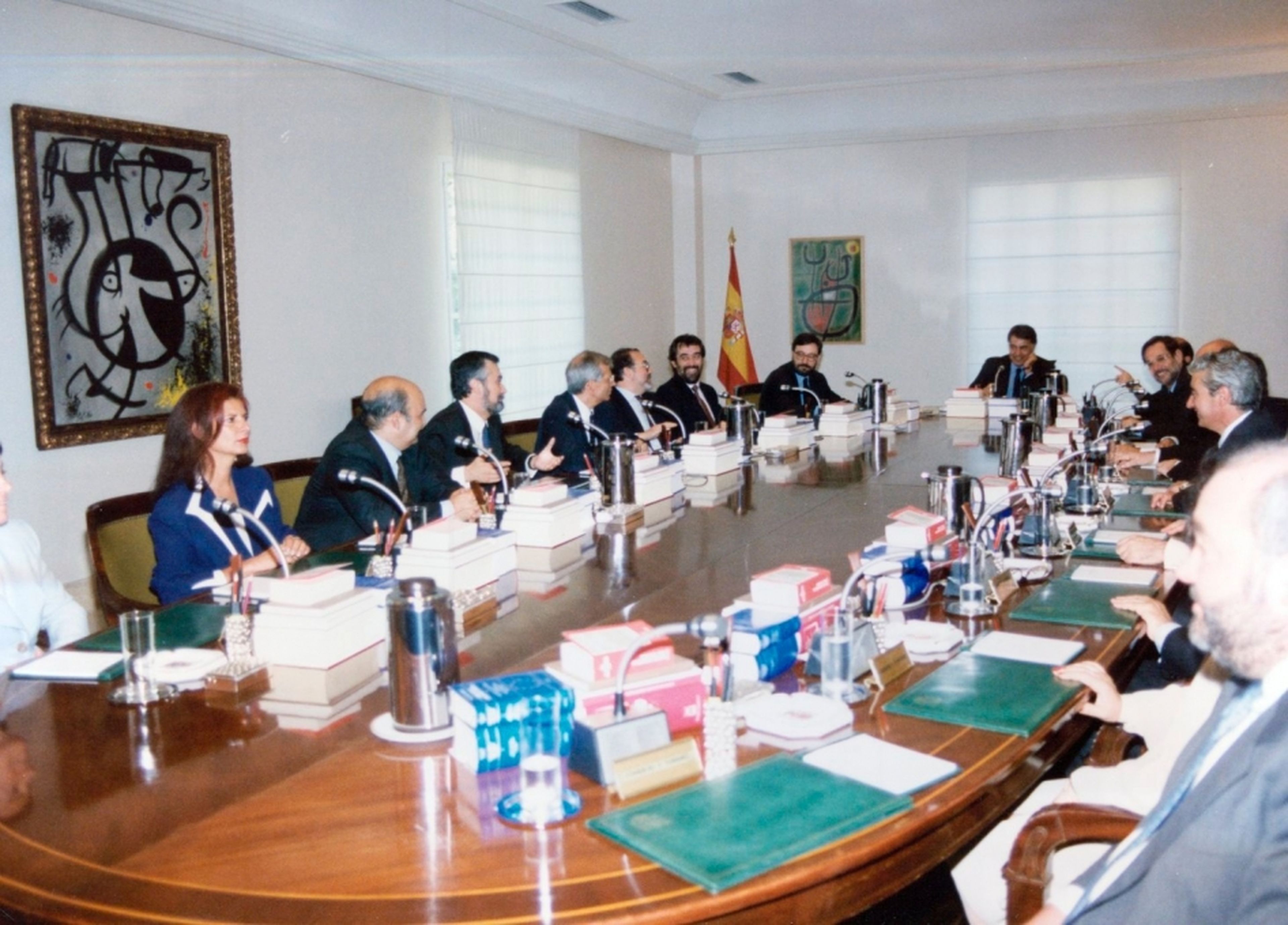 Primer Consejo de Ministros del cuarto Gobierno de González.