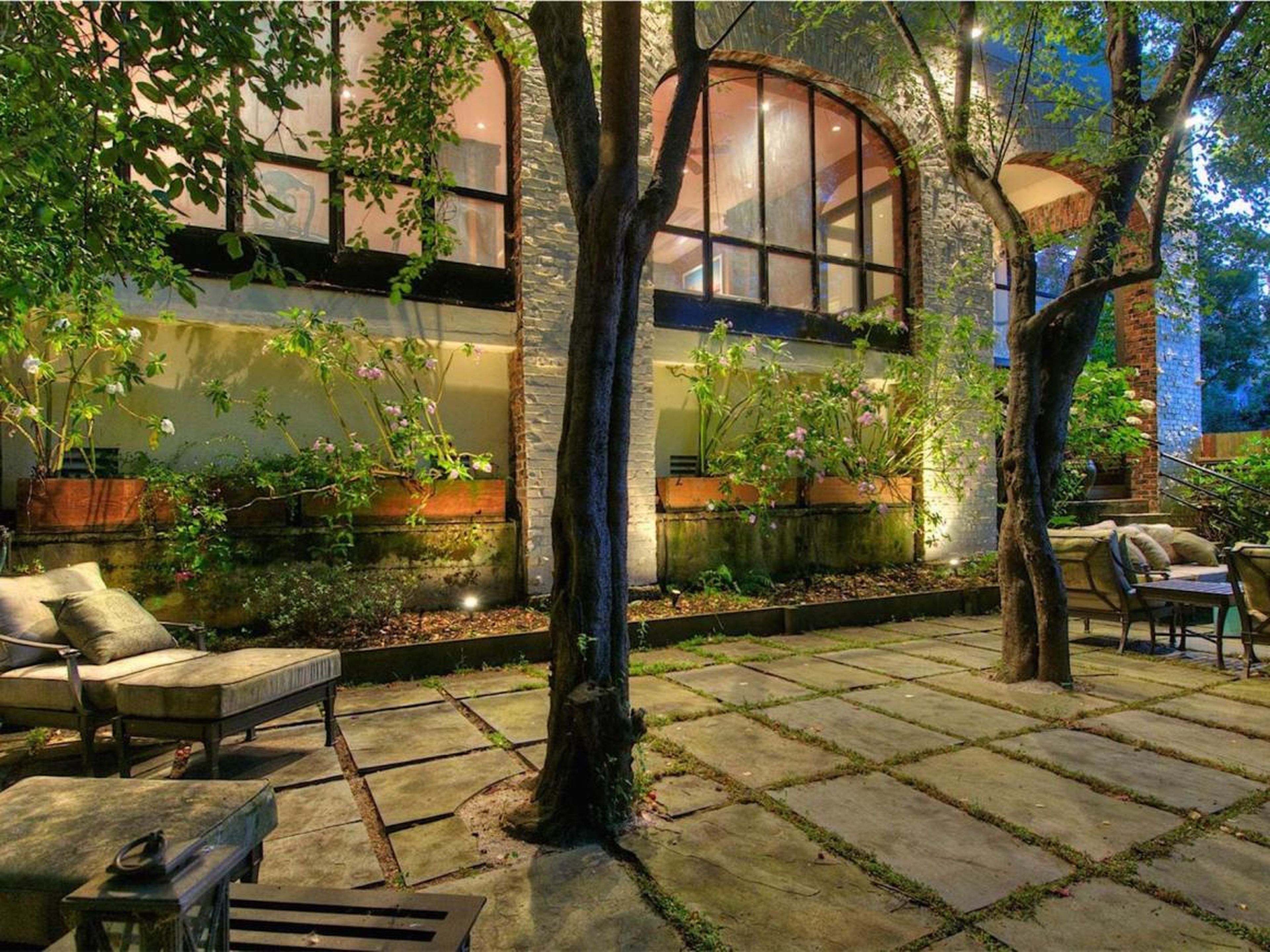 Residents can escape the hustle and bustle in their private courtyard.