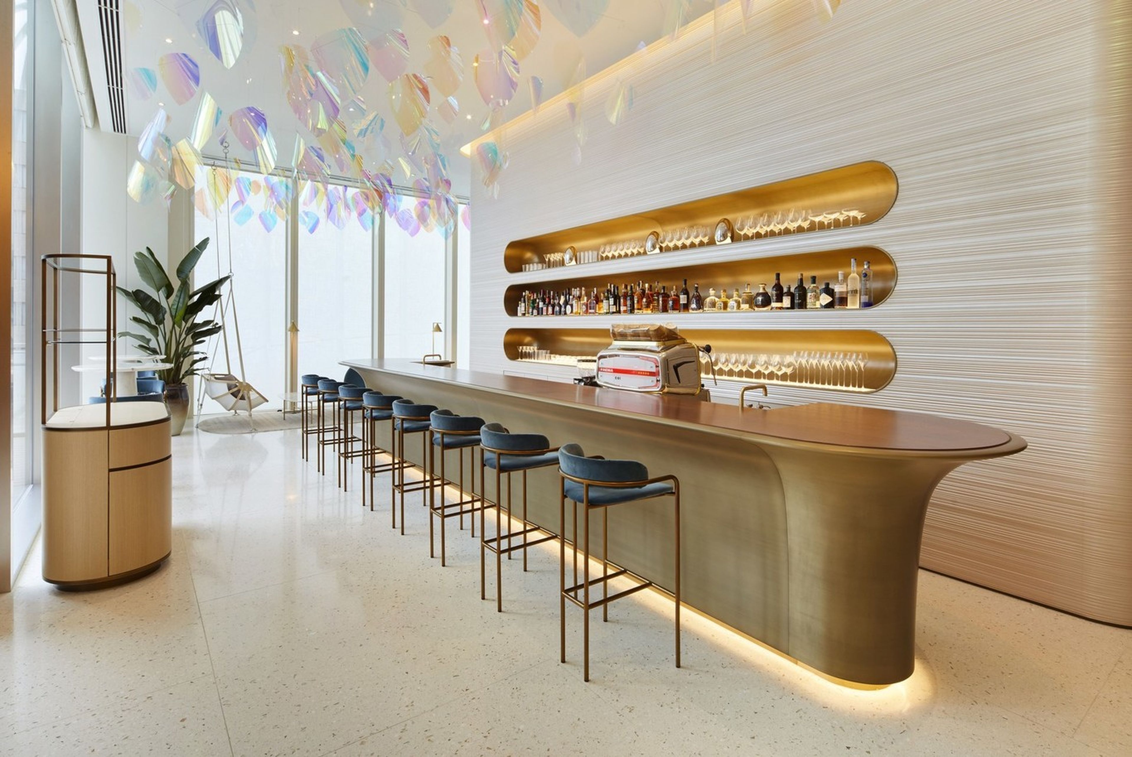 El restaurante de Louis Vuitton tiene un estilo Art Decó